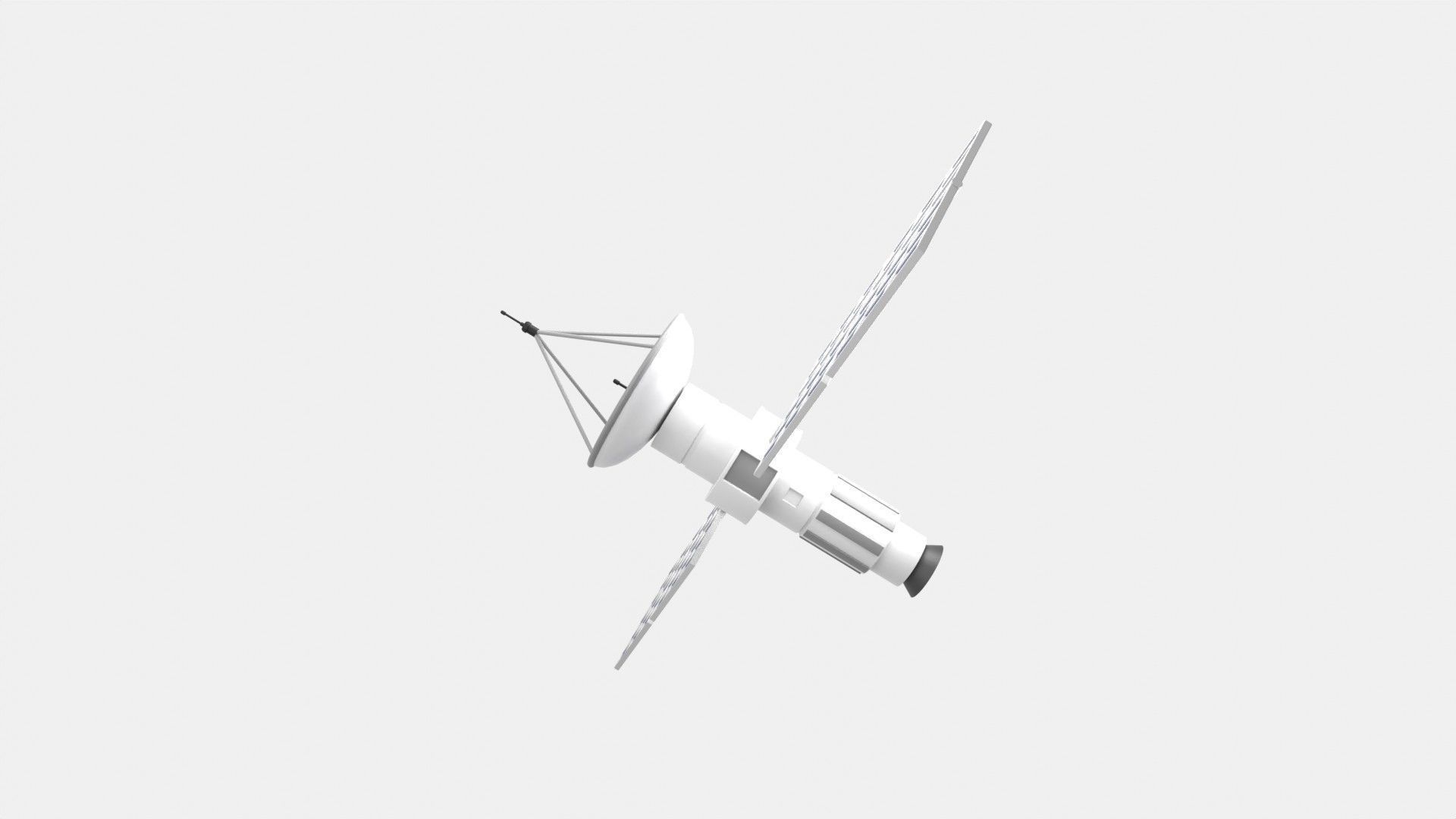 Satellite 3D Illustration 3D model_4