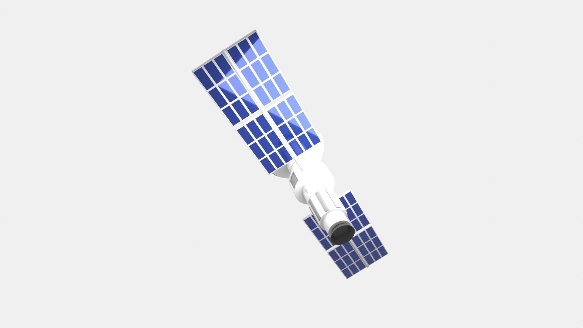 Satellite 3D Illustration 3D model_7
