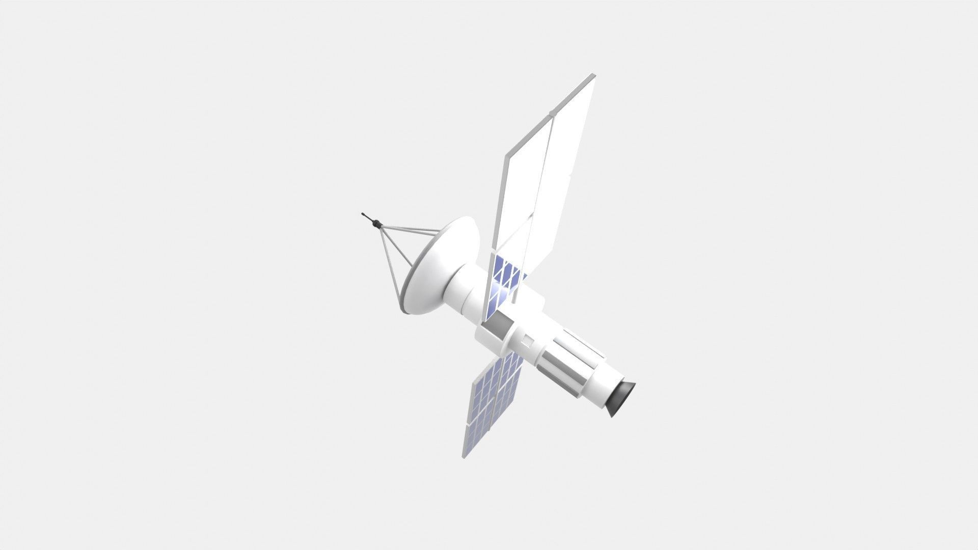 Satellite 3D Illustration 3D model_5