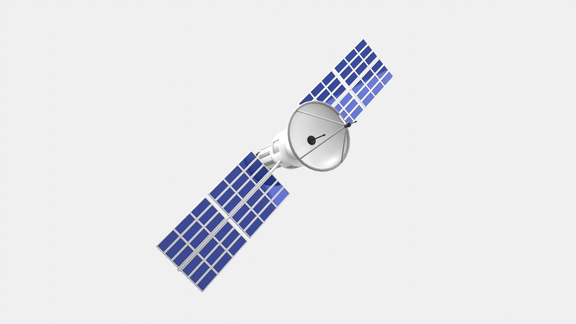 Satellite 3D Illustration 3D model_16