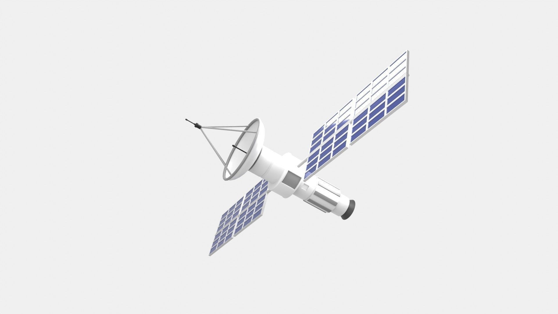 Satellite 3D Illustration 3D model_3