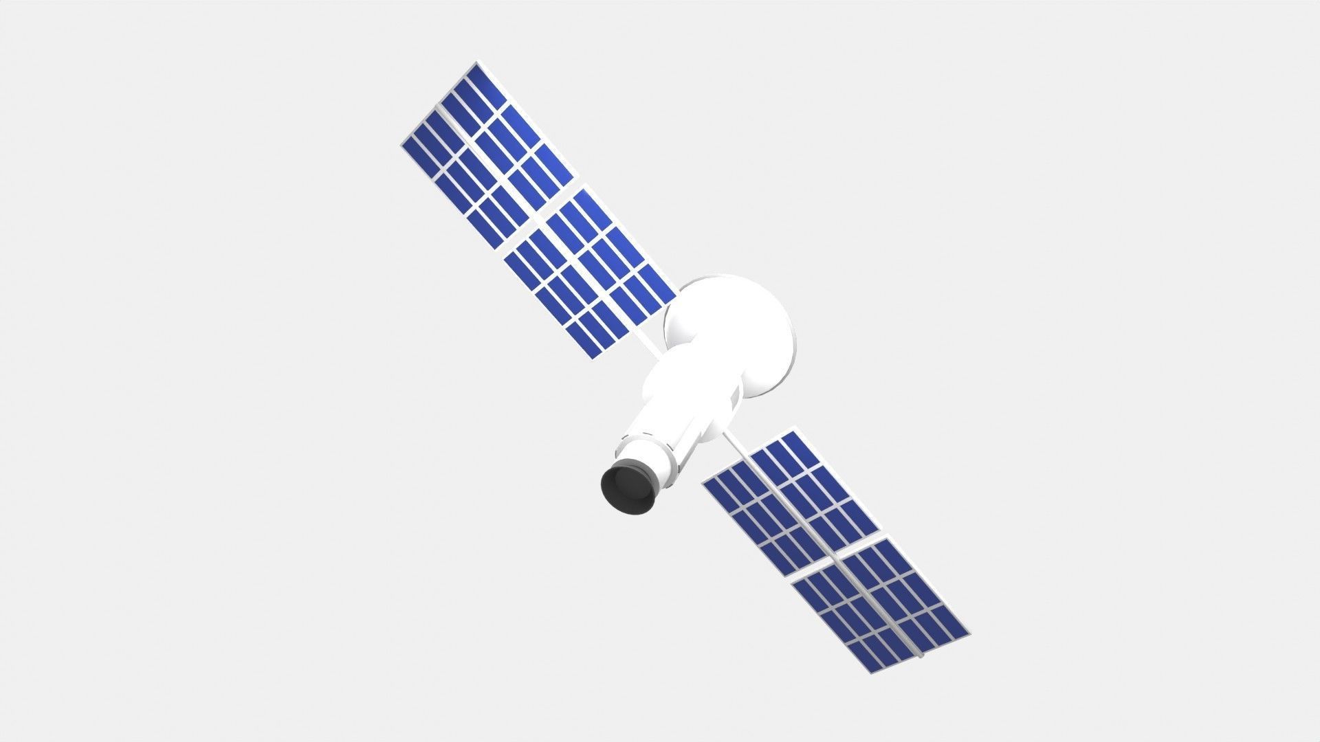 Satellite 3D Illustration 3D model_9