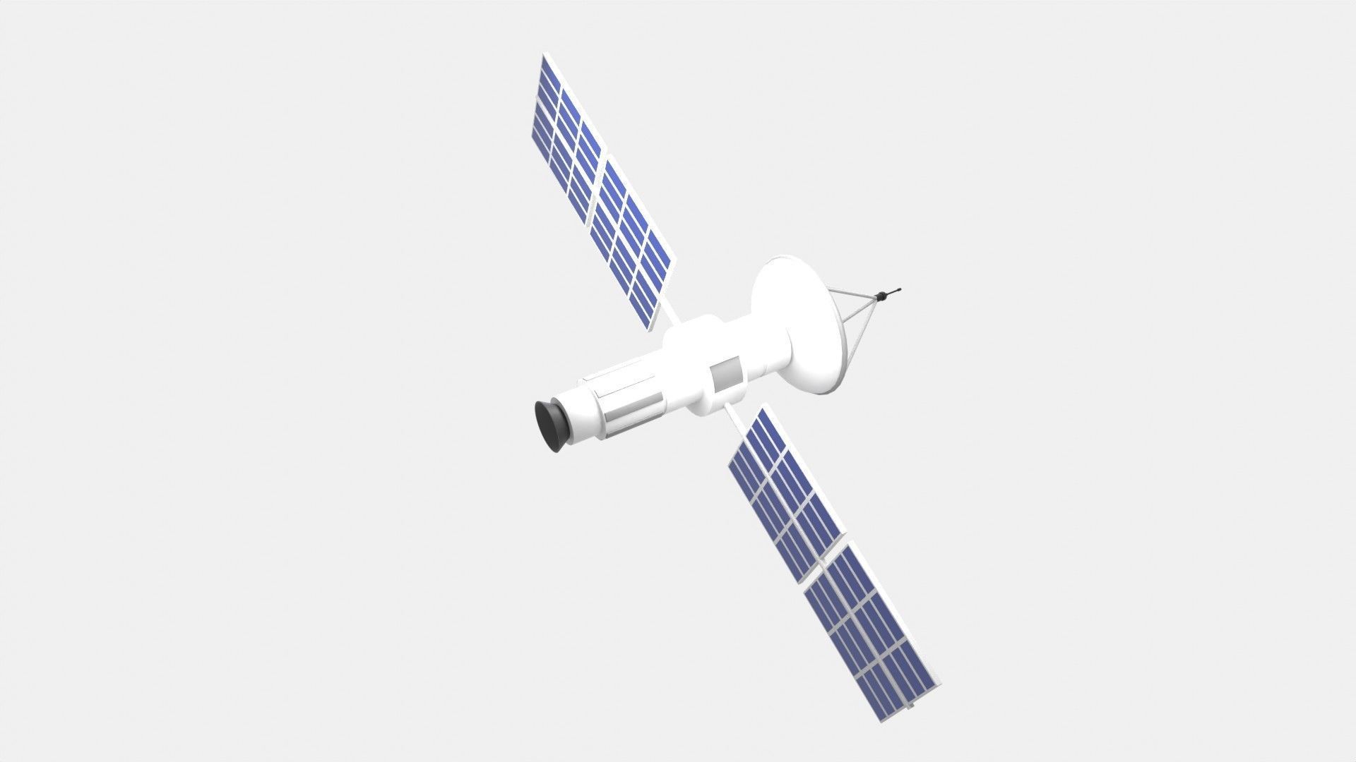 Satellite 3D Illustration 3D model_11