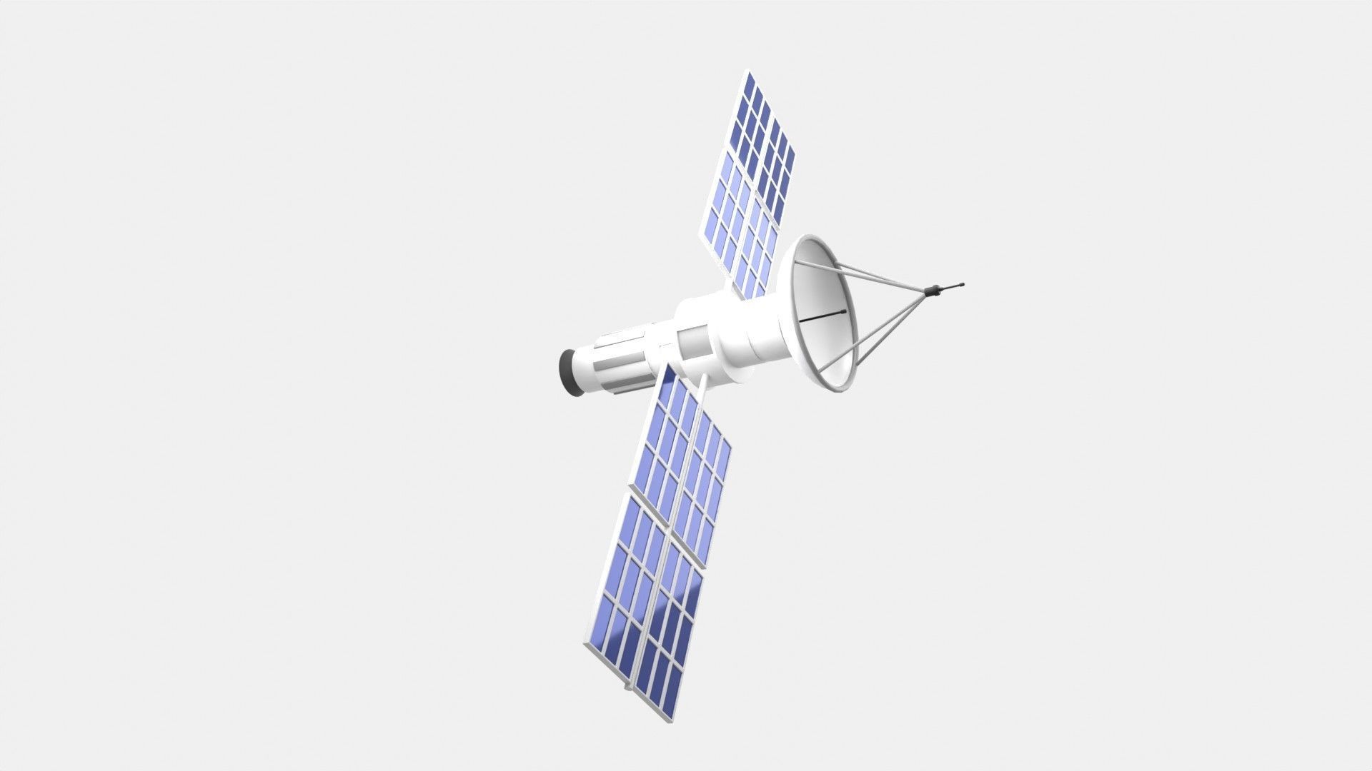 Satellite 3D Illustration 3D model_14
