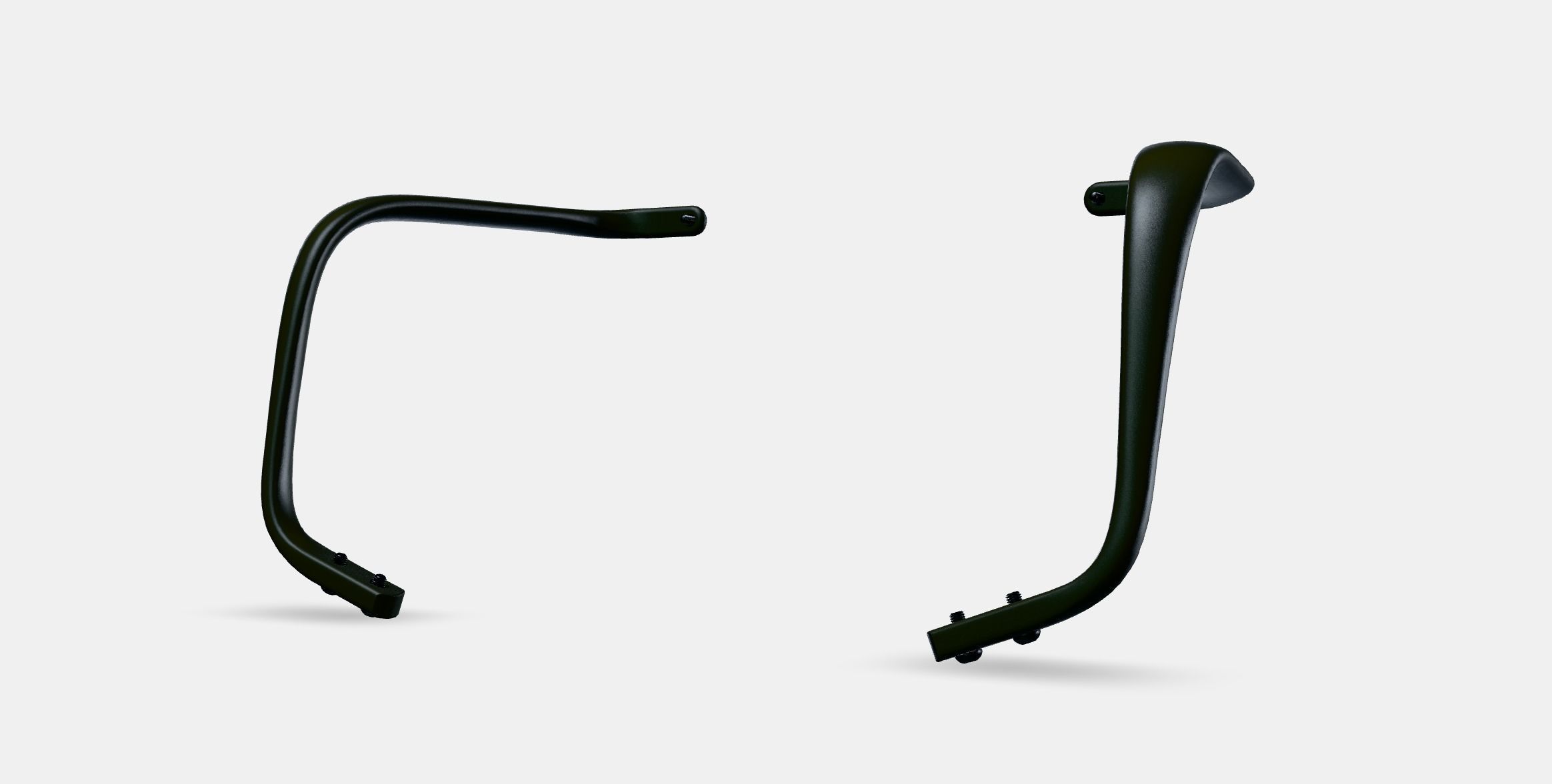 LANGFJALL Pair of armrests Low-poly 3D model_13