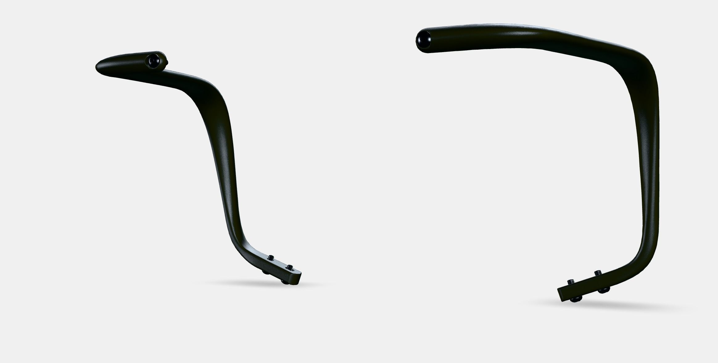 LANGFJALL Pair of armrests Low-poly 3D model_6