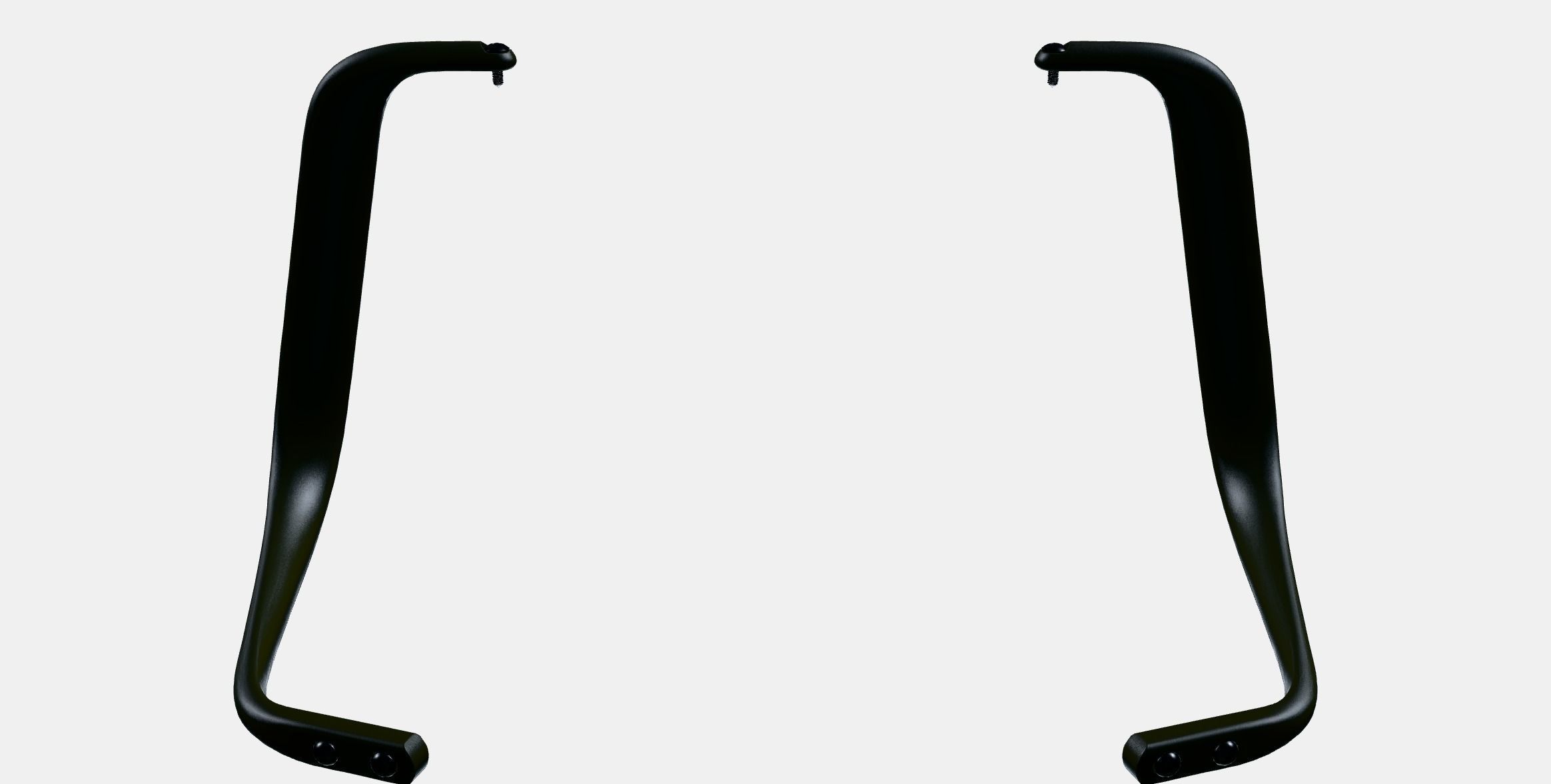 LANGFJALL Pair of armrests Low-poly 3D model_8