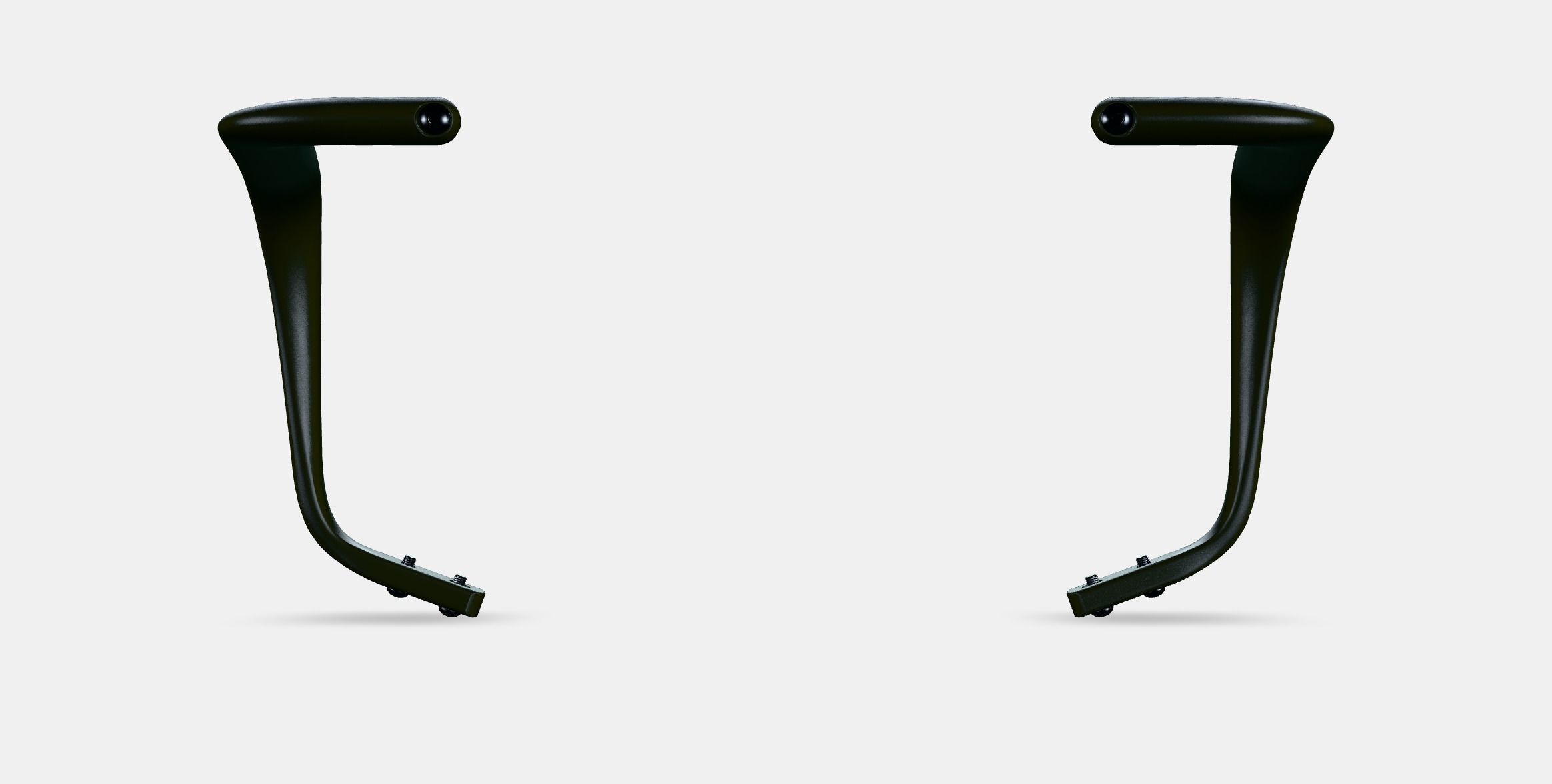 LANGFJALL Pair of armrests Low-poly 3D model_15