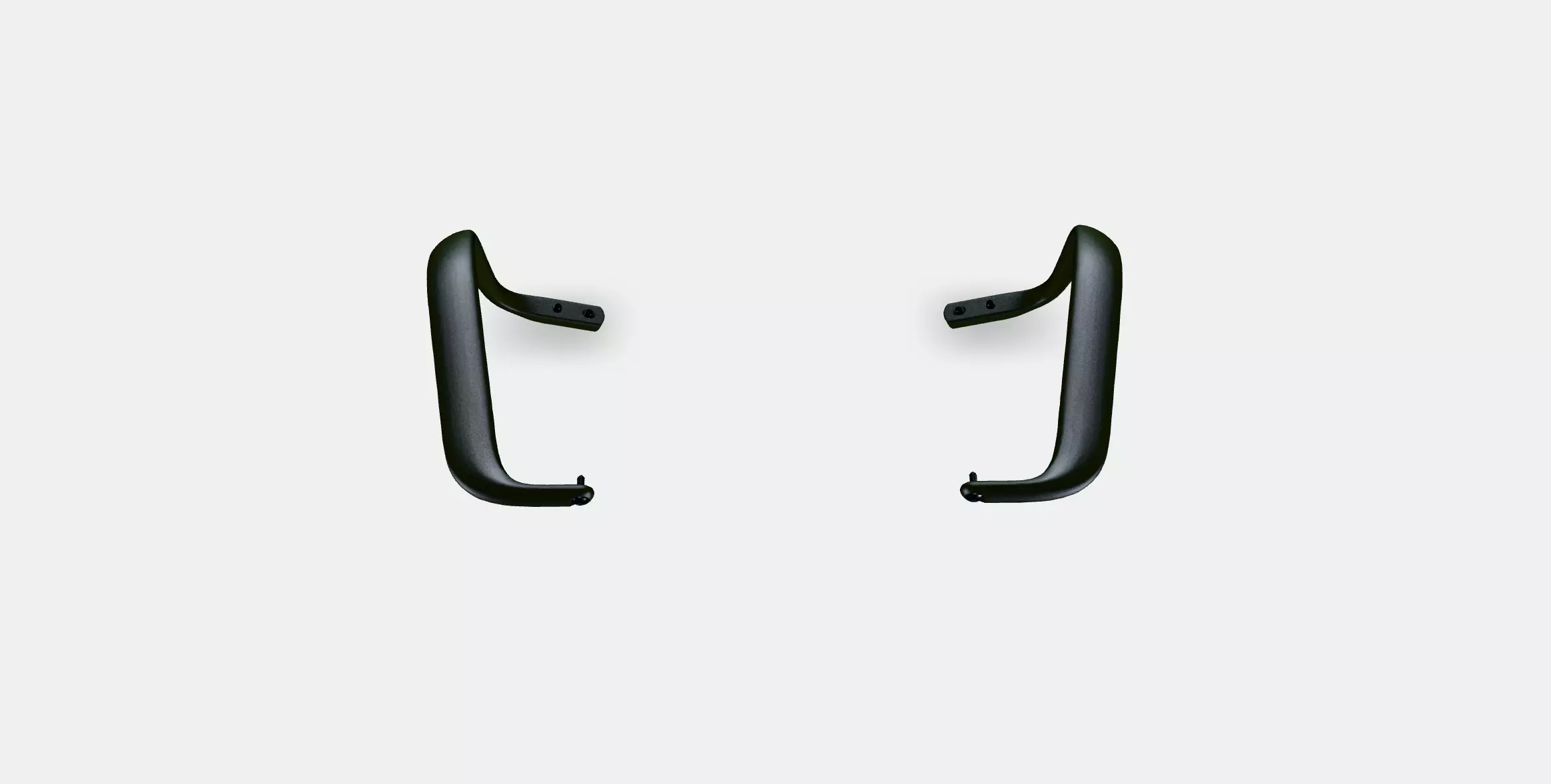 LANGFJALL Pair of armrests Low-poly 3D model_0