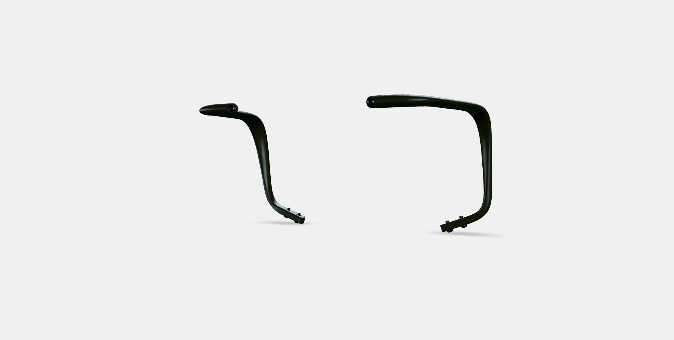 LANGFJALL Pair of armrests Low-poly 3D model_4