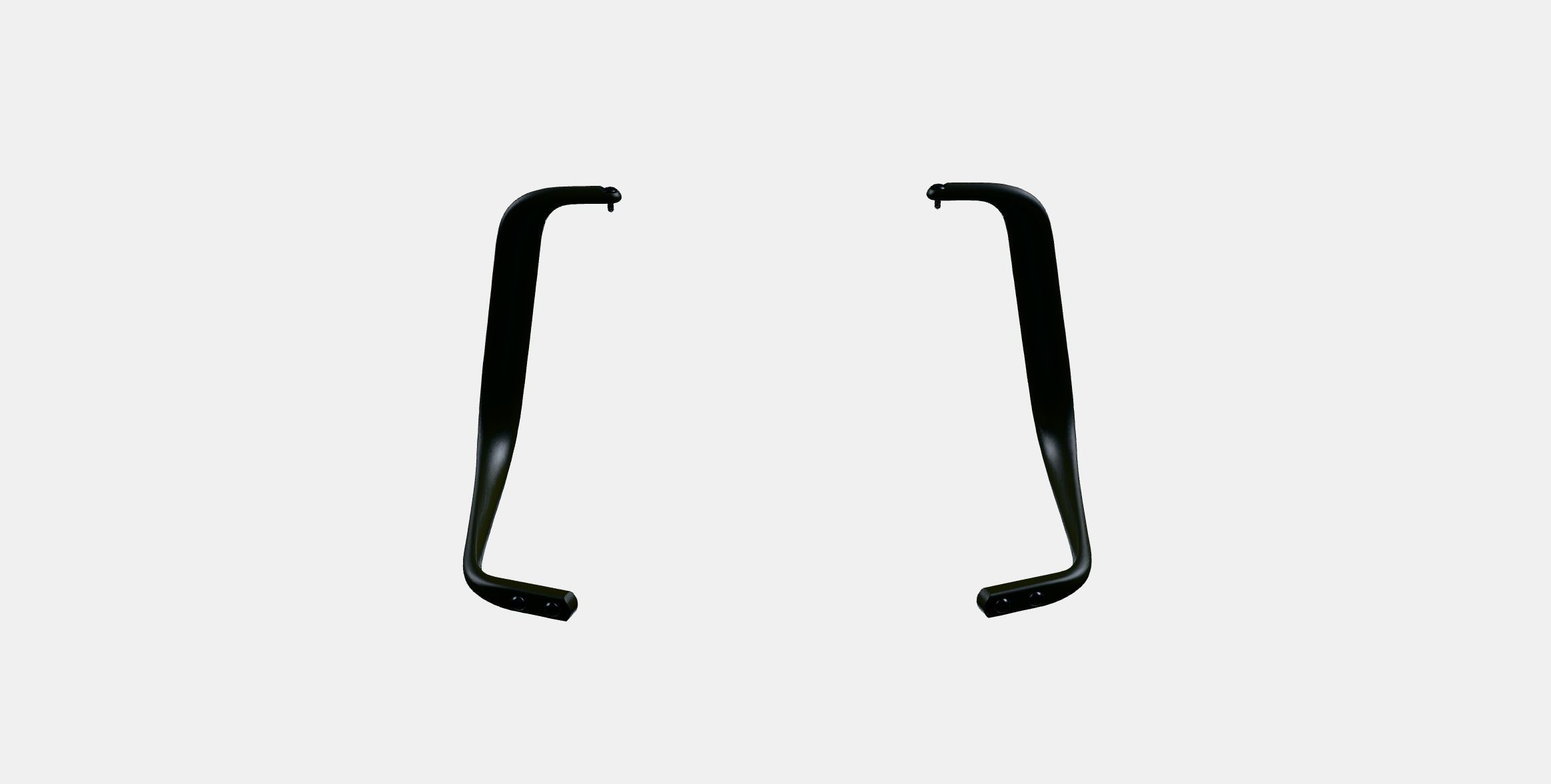 LANGFJALL Pair of armrests Low-poly 3D model_7