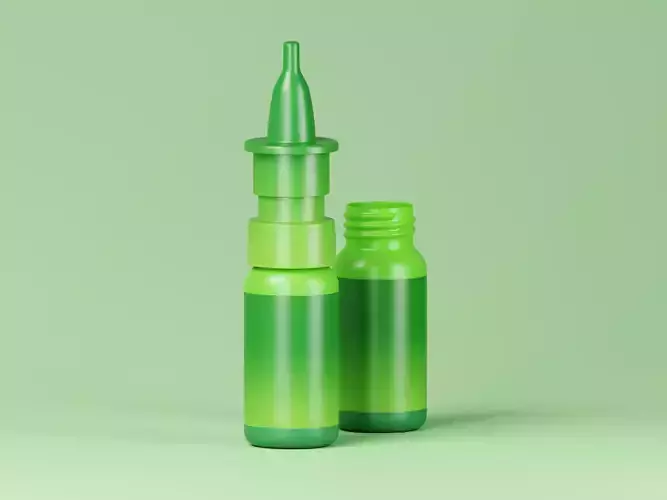 Plastic Nasal Bottle 3D Model