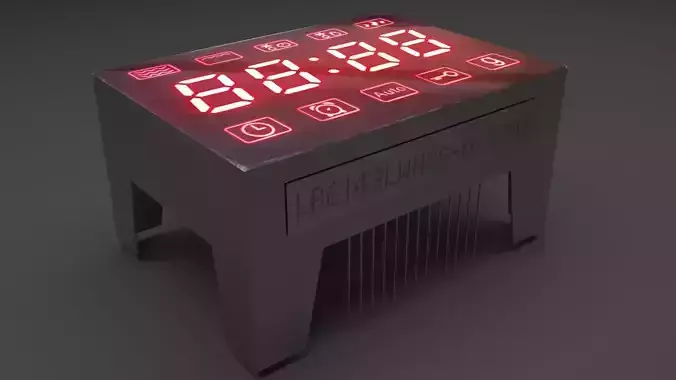 Illuminated Microwave 7 Segmented LED