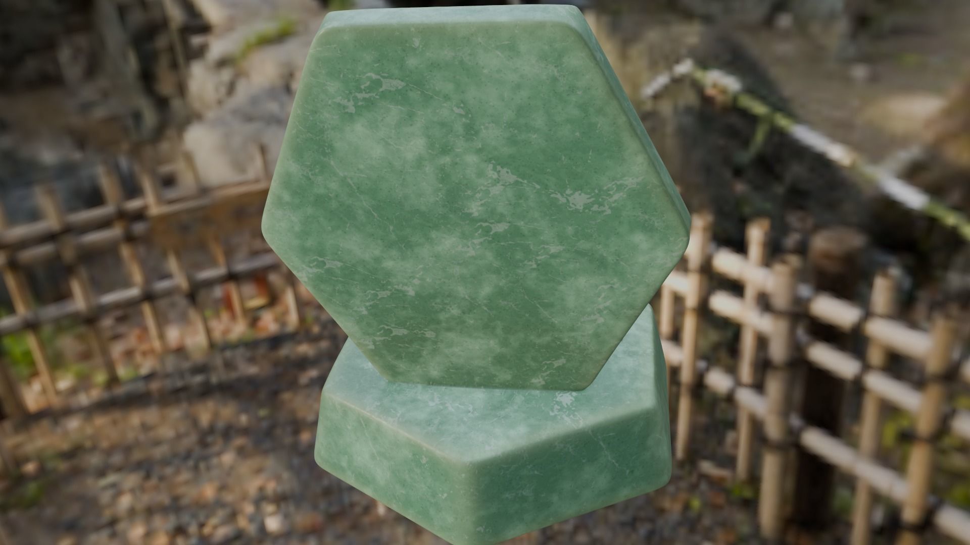 Hexagonal motivational message tablet about self-control 3D print model_3