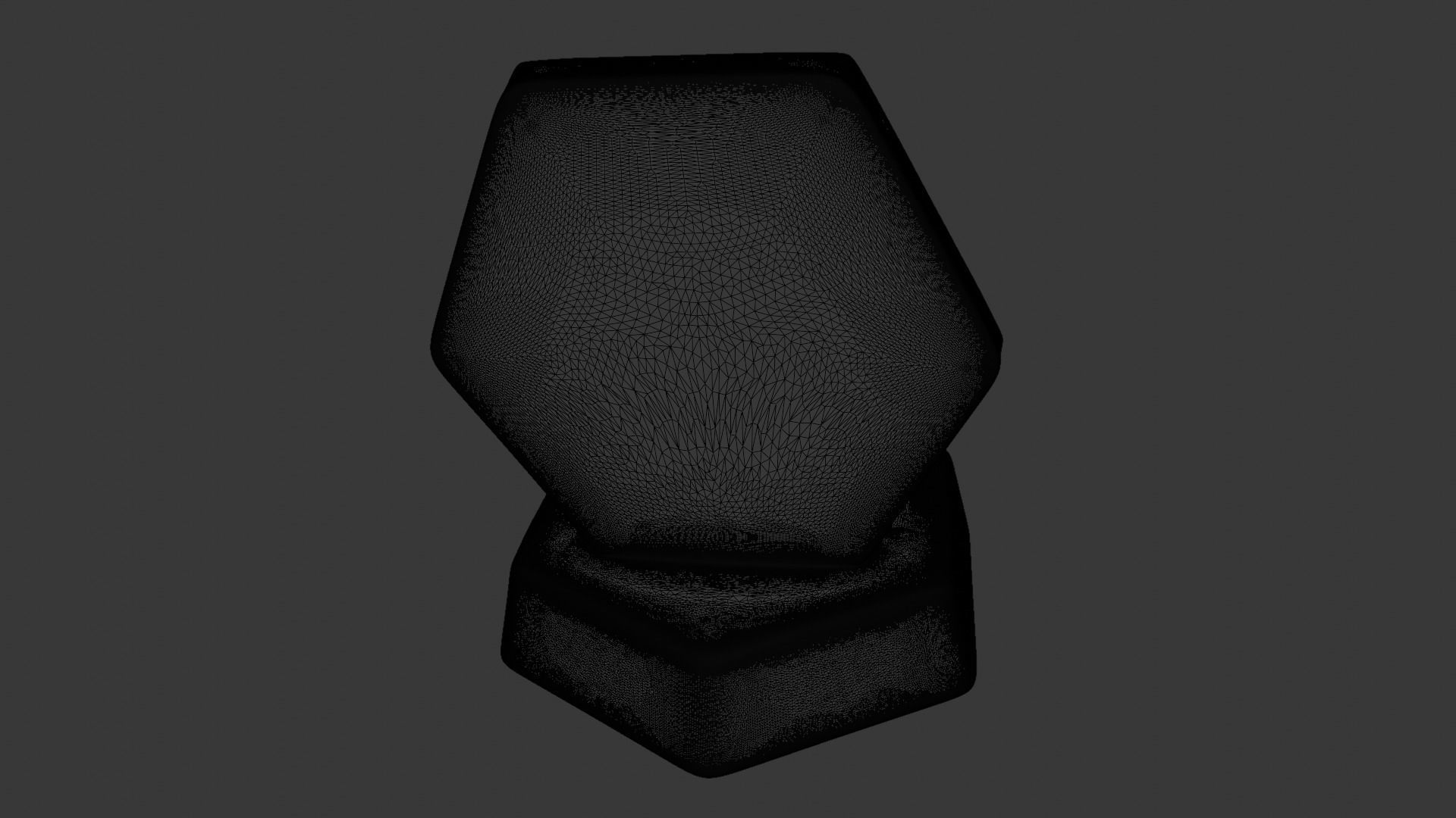 Hexagonal motivational message tablet about self-control 3D print model_4