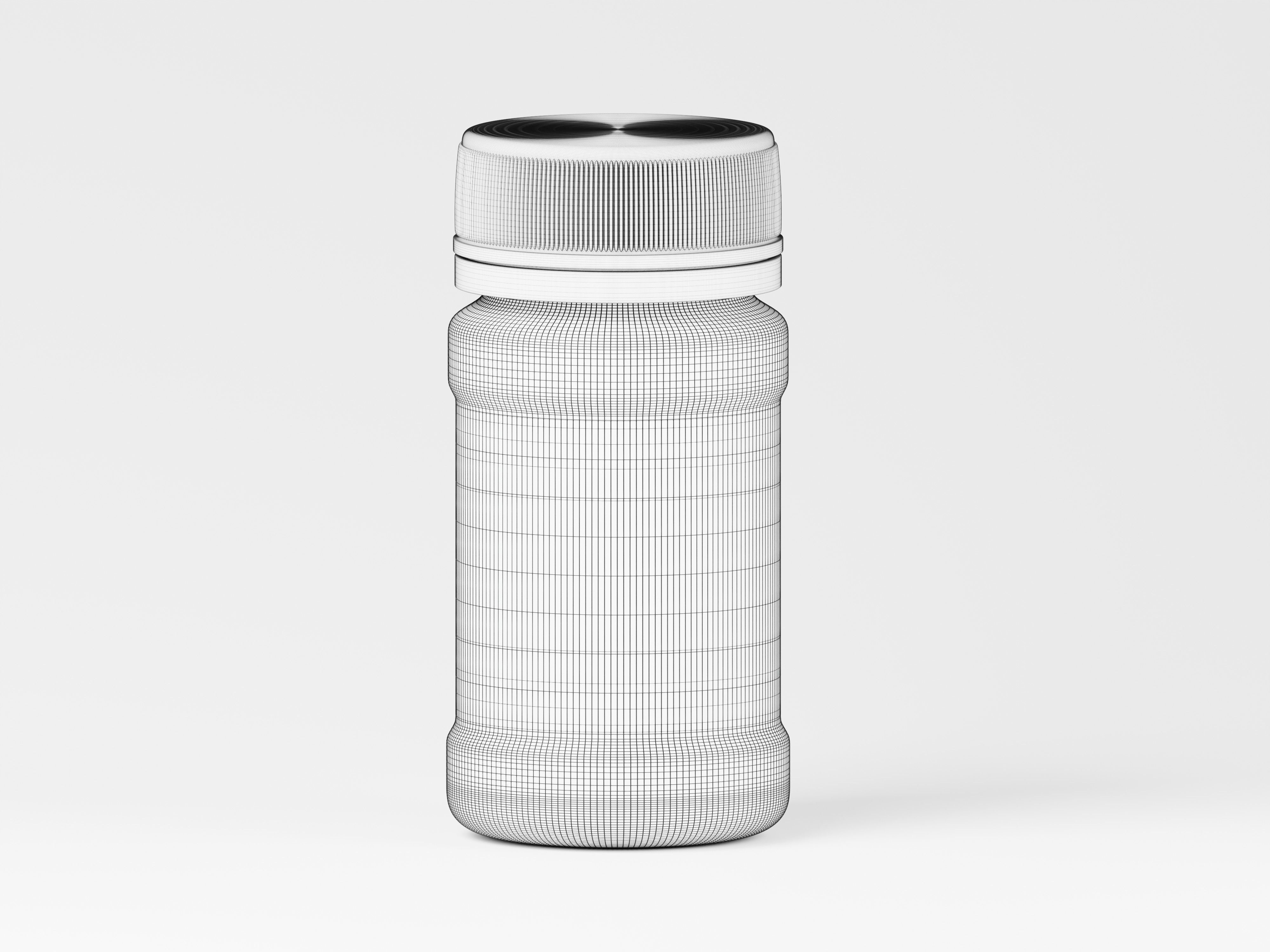 Cosmetic Product Jar 3D Model Low-poly 3D model_2