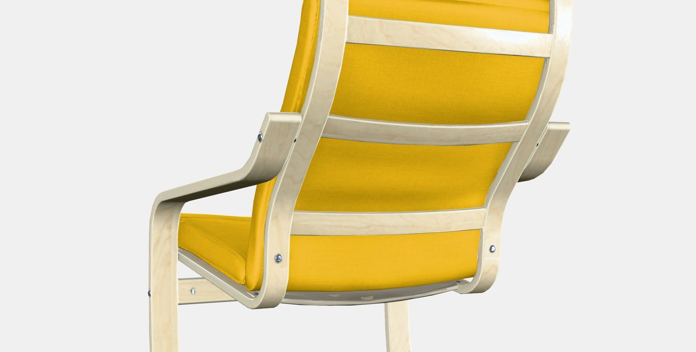 POANG Armchair 5 Low-poly 3D model_4