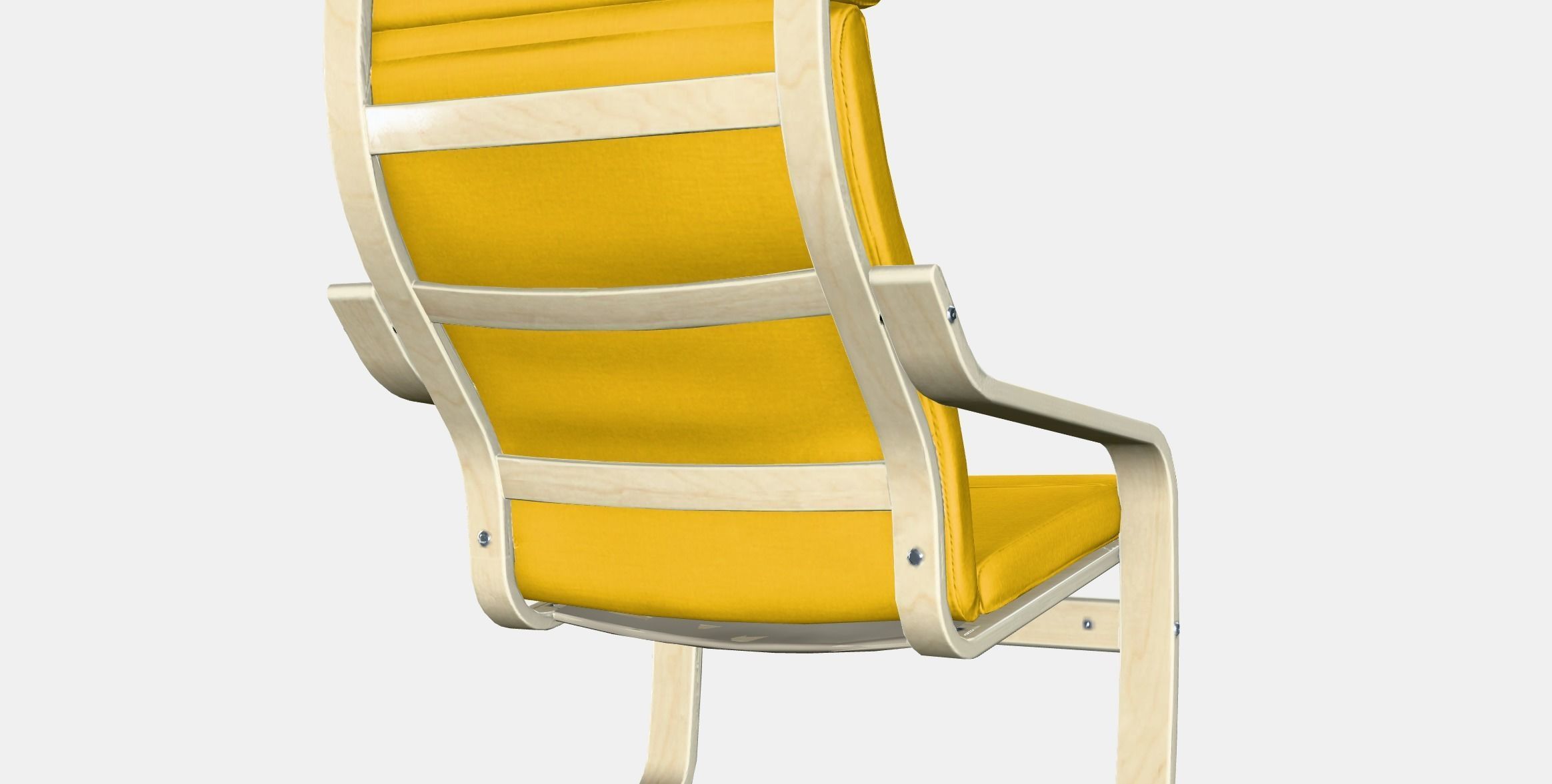 POANG Armchair 5 Low-poly 3D model_7