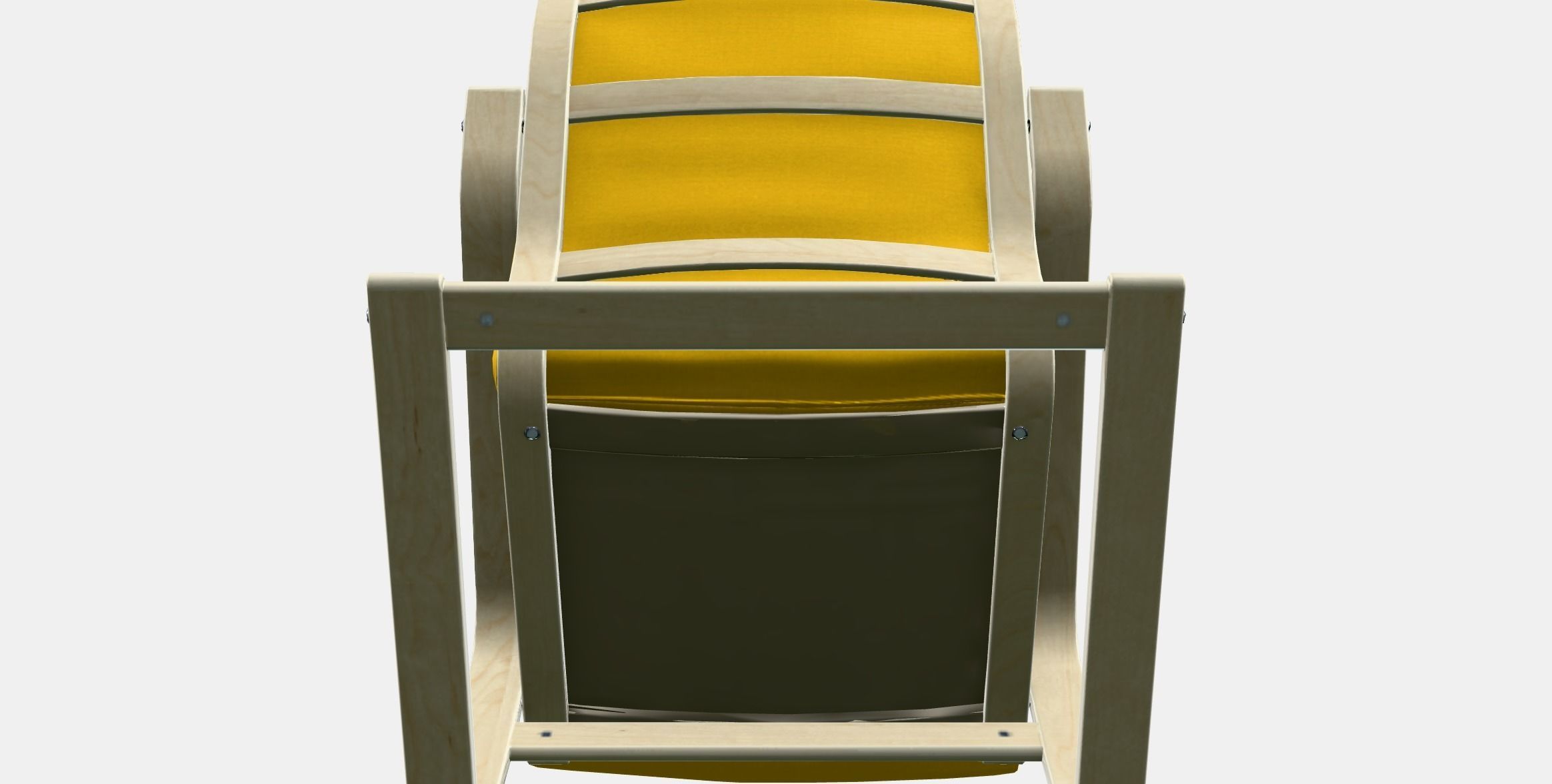 POANG Armchair 5 Low-poly 3D model_12