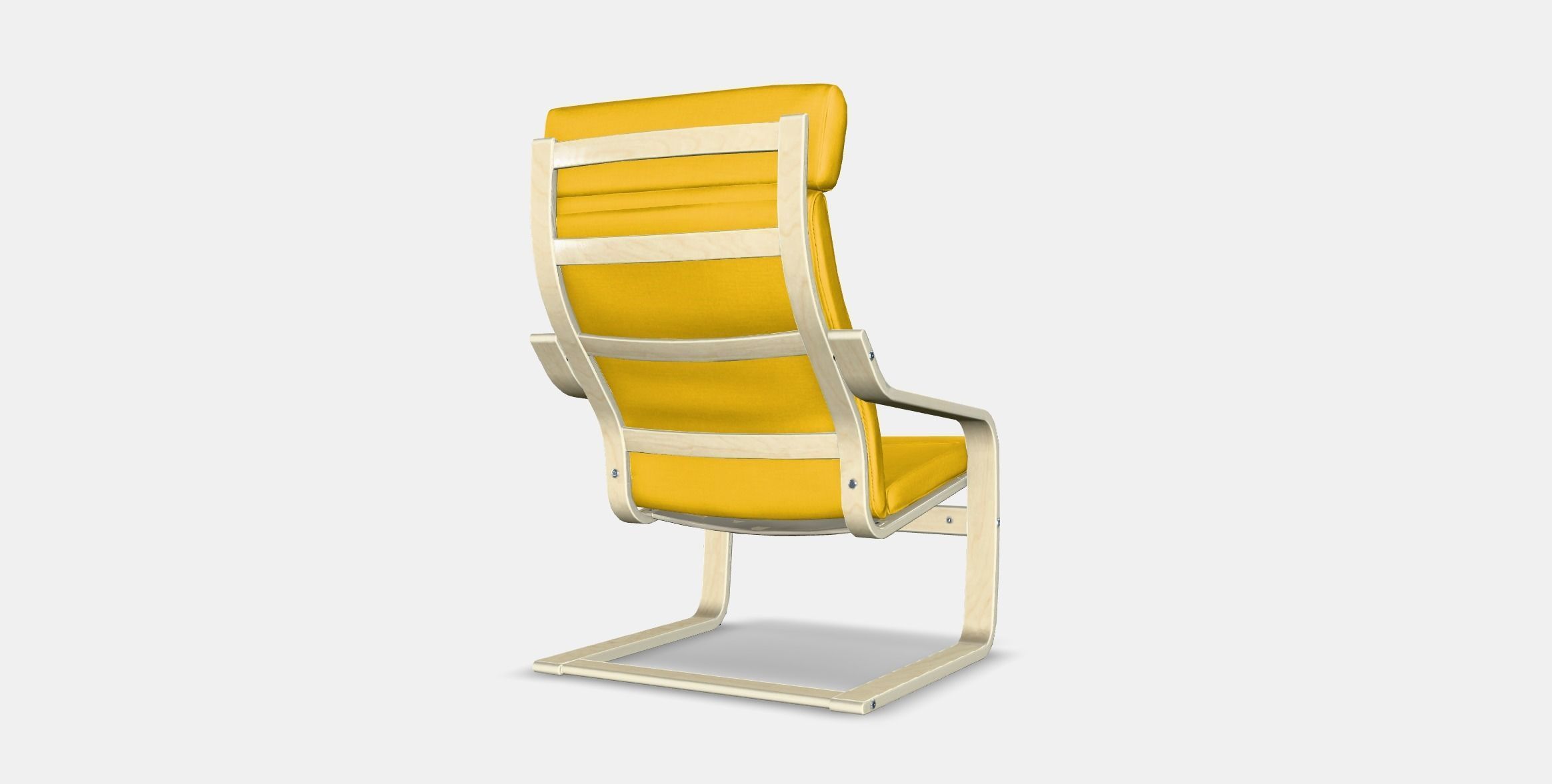 POANG Armchair 5 Low-poly 3D model_6