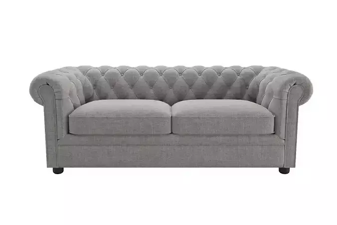 Chesterfield Fabric Sofa  Pottery Barn 3D model