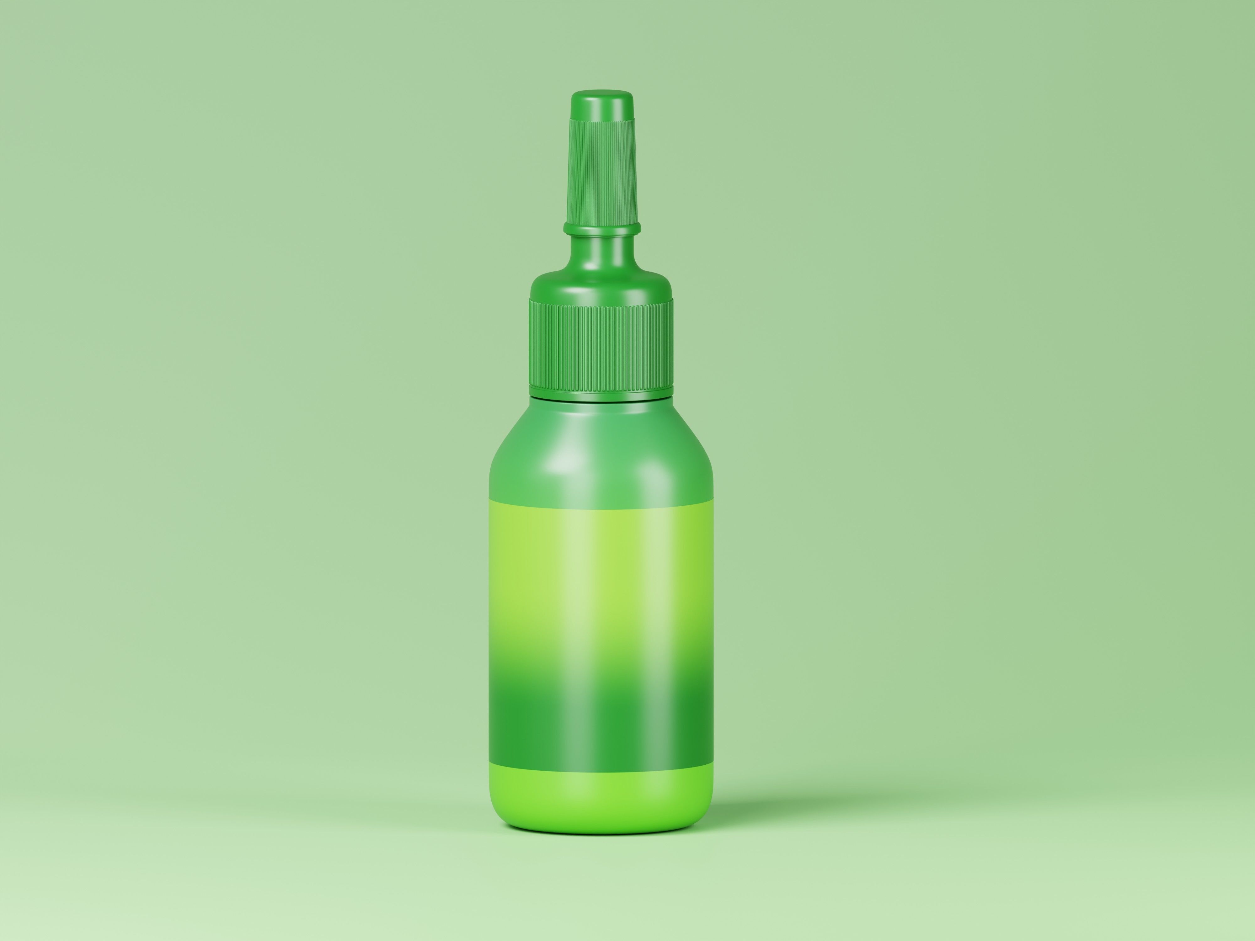 Glossy Plastic Ampoule Bottle 3D Model Low-poly 3D model_1