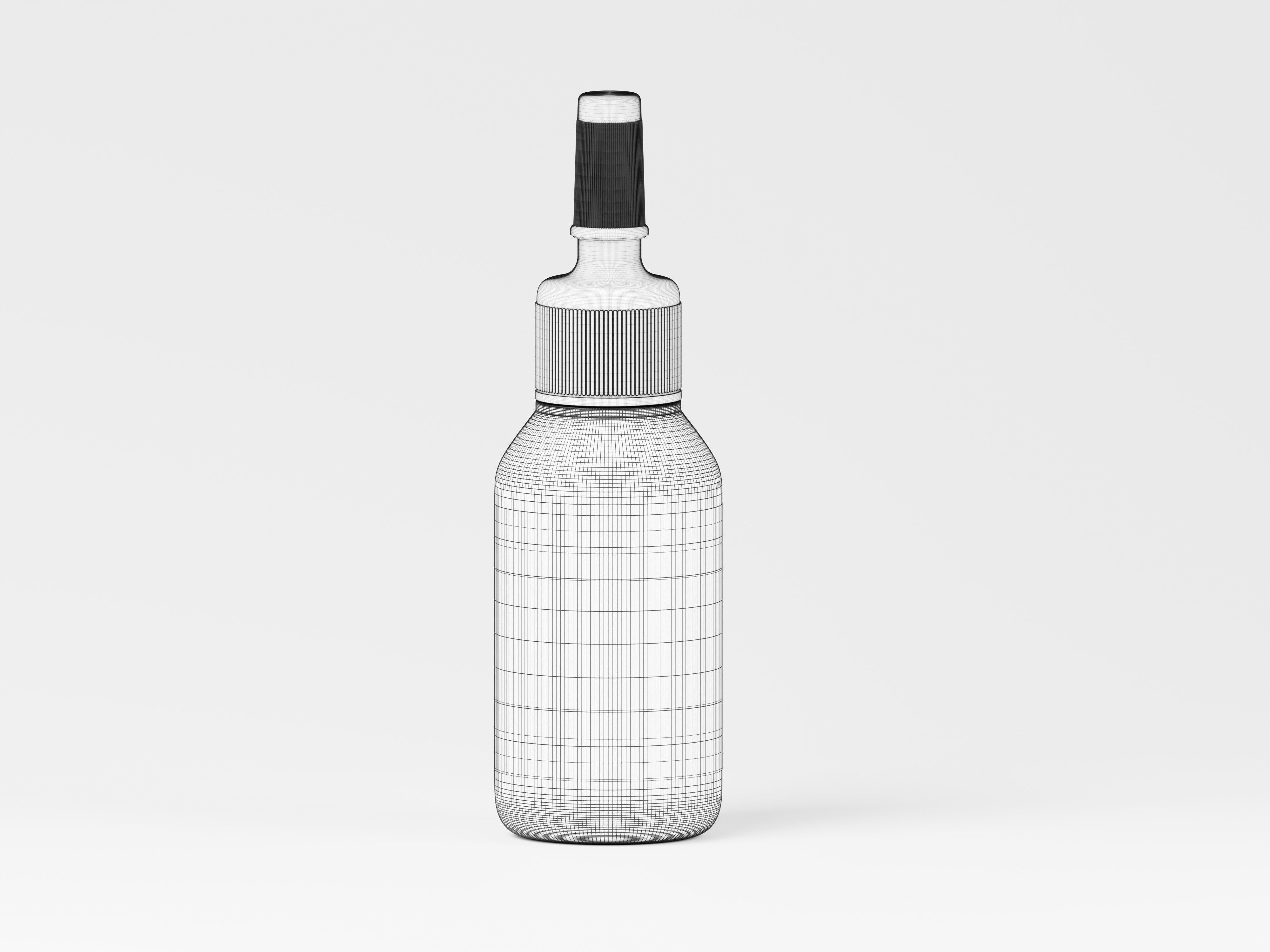 Glossy Plastic Ampoule Bottle 3D Model Low-poly 3D model_2