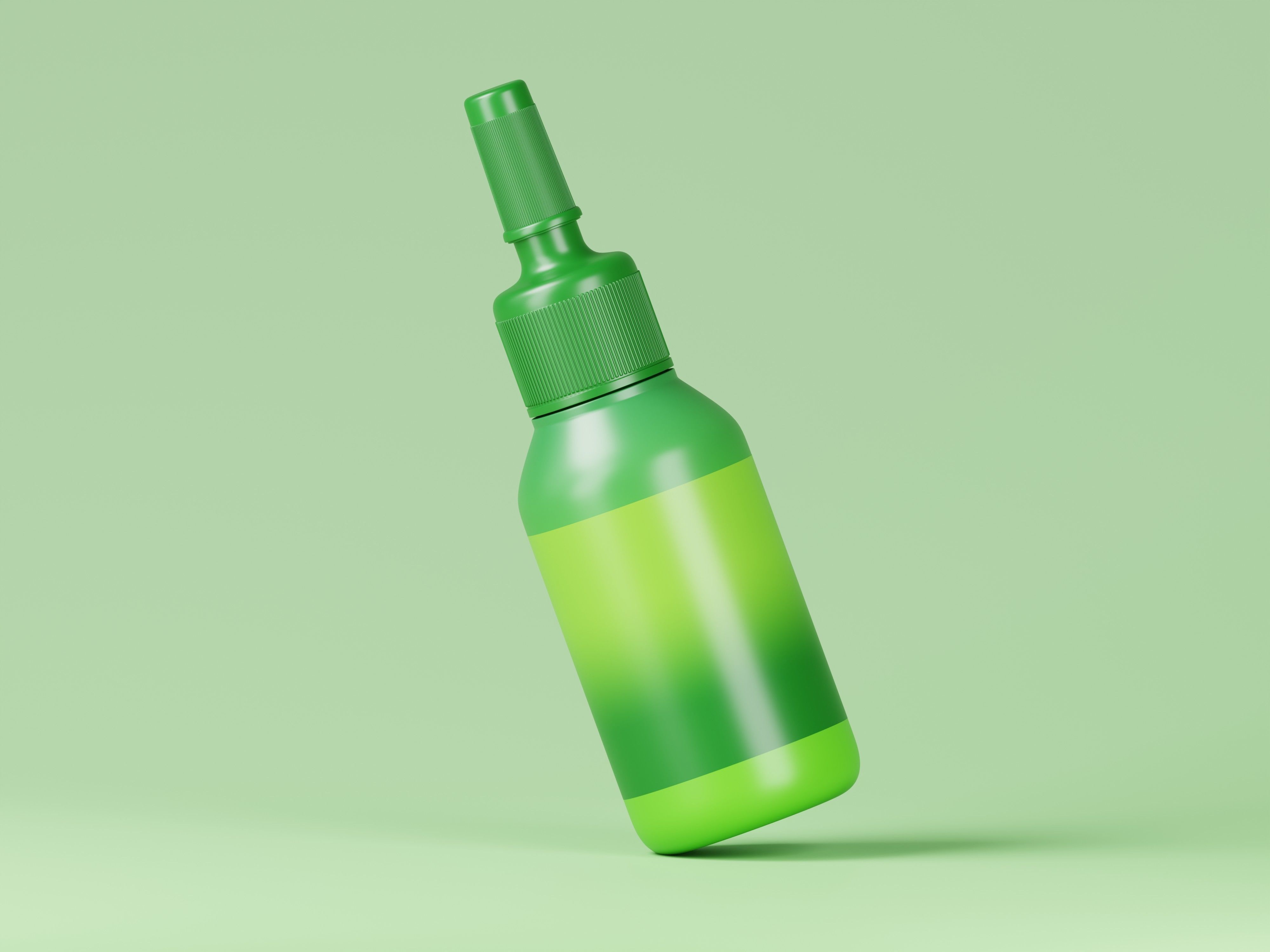 Glossy Plastic Ampoule Bottle 3D Model Low-poly 3D model_6