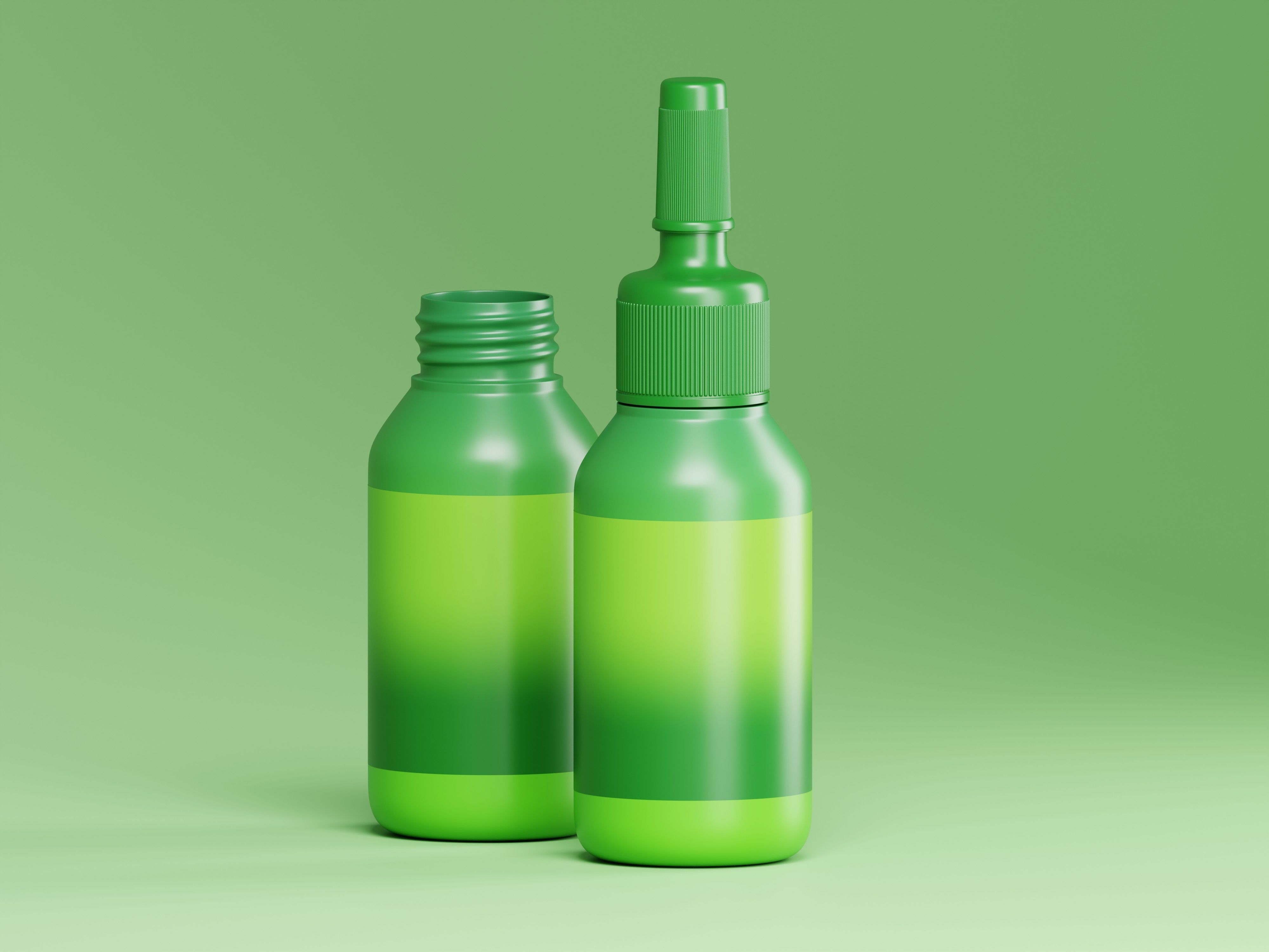 Glossy Plastic Ampoule Bottle 3D Model Low-poly 3D model_5