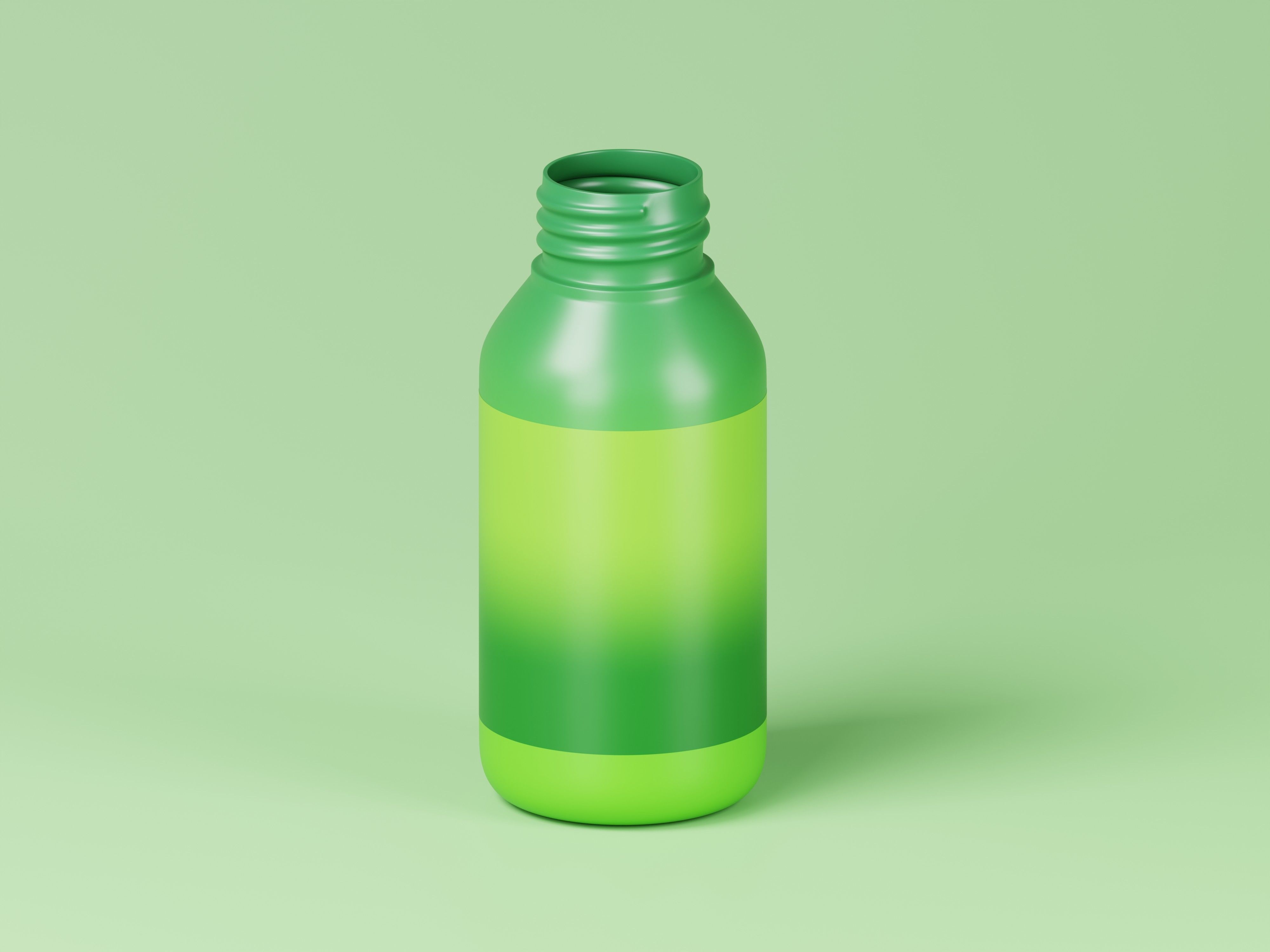 Glossy Plastic Ampoule Bottle 3D Model Low-poly 3D model_4