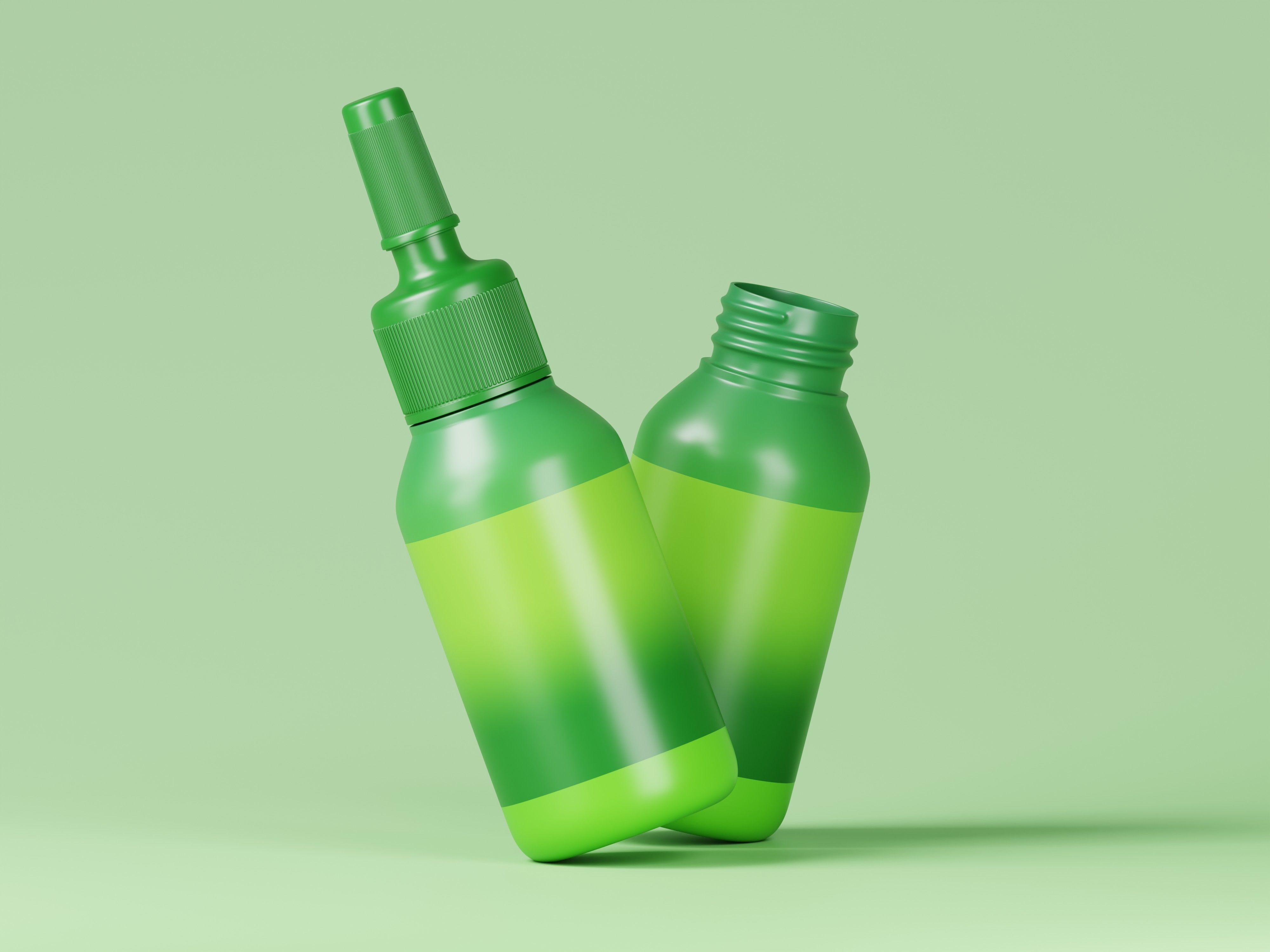Glossy Plastic Ampoule Bottle 3D Model Low-poly 3D model_8