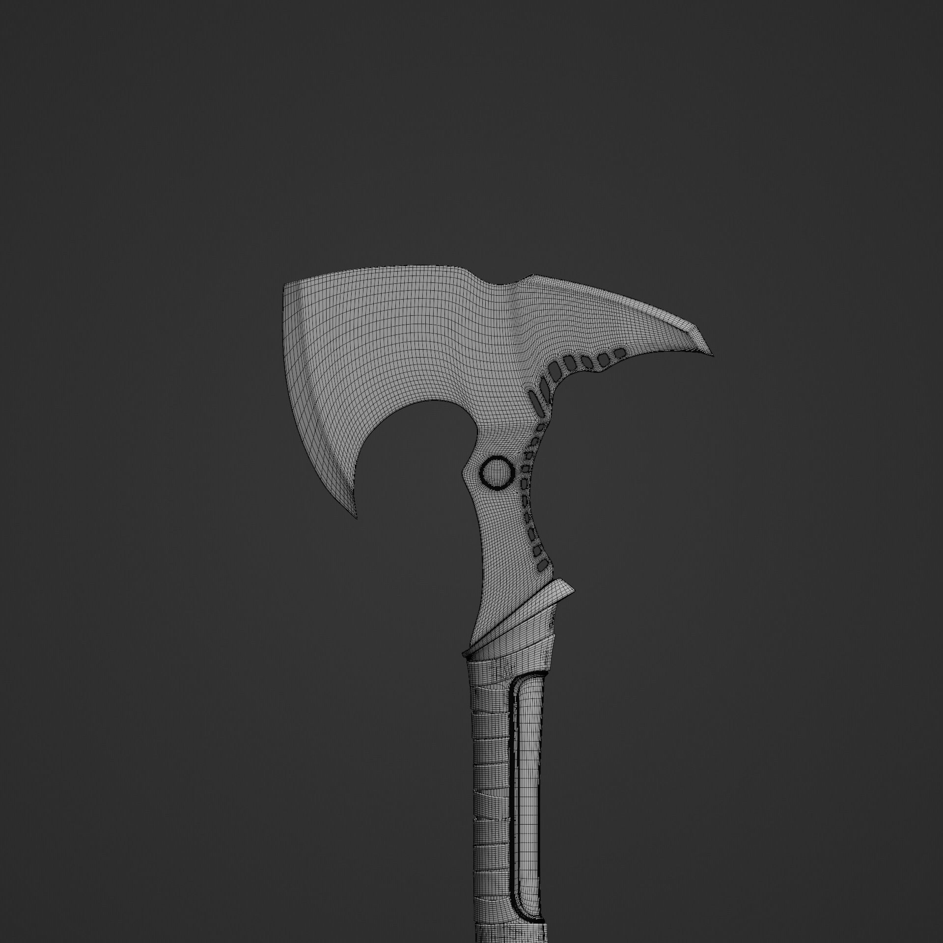 Nordic Axe 3D model_12