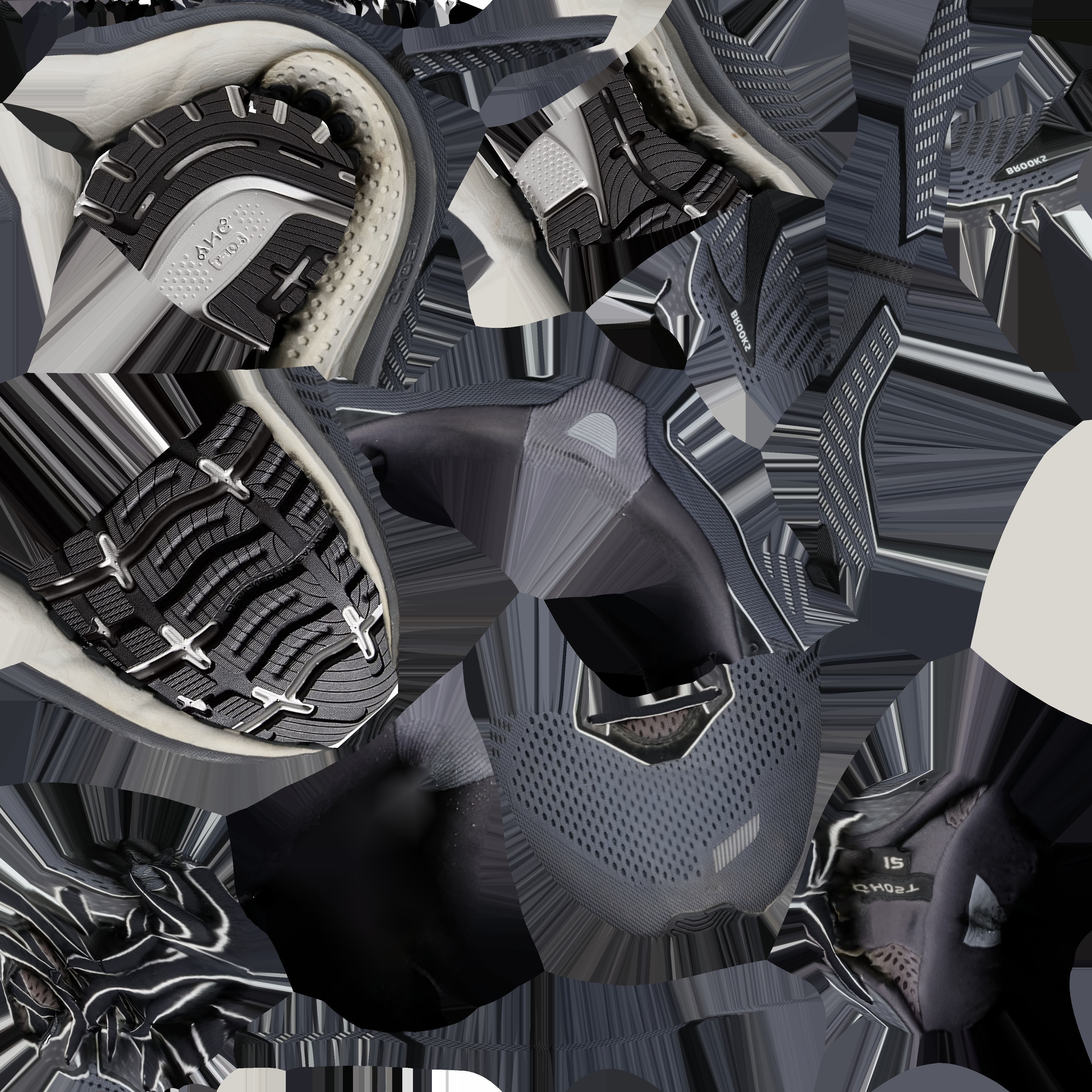 BROOKS GHOST 12 3D SHOES Low-poly 3D model_12