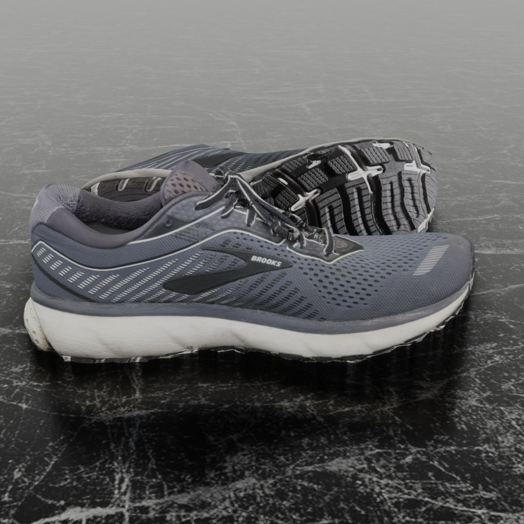 BROOKS GHOST 12 3D SHOES Low-poly 3D model_4
