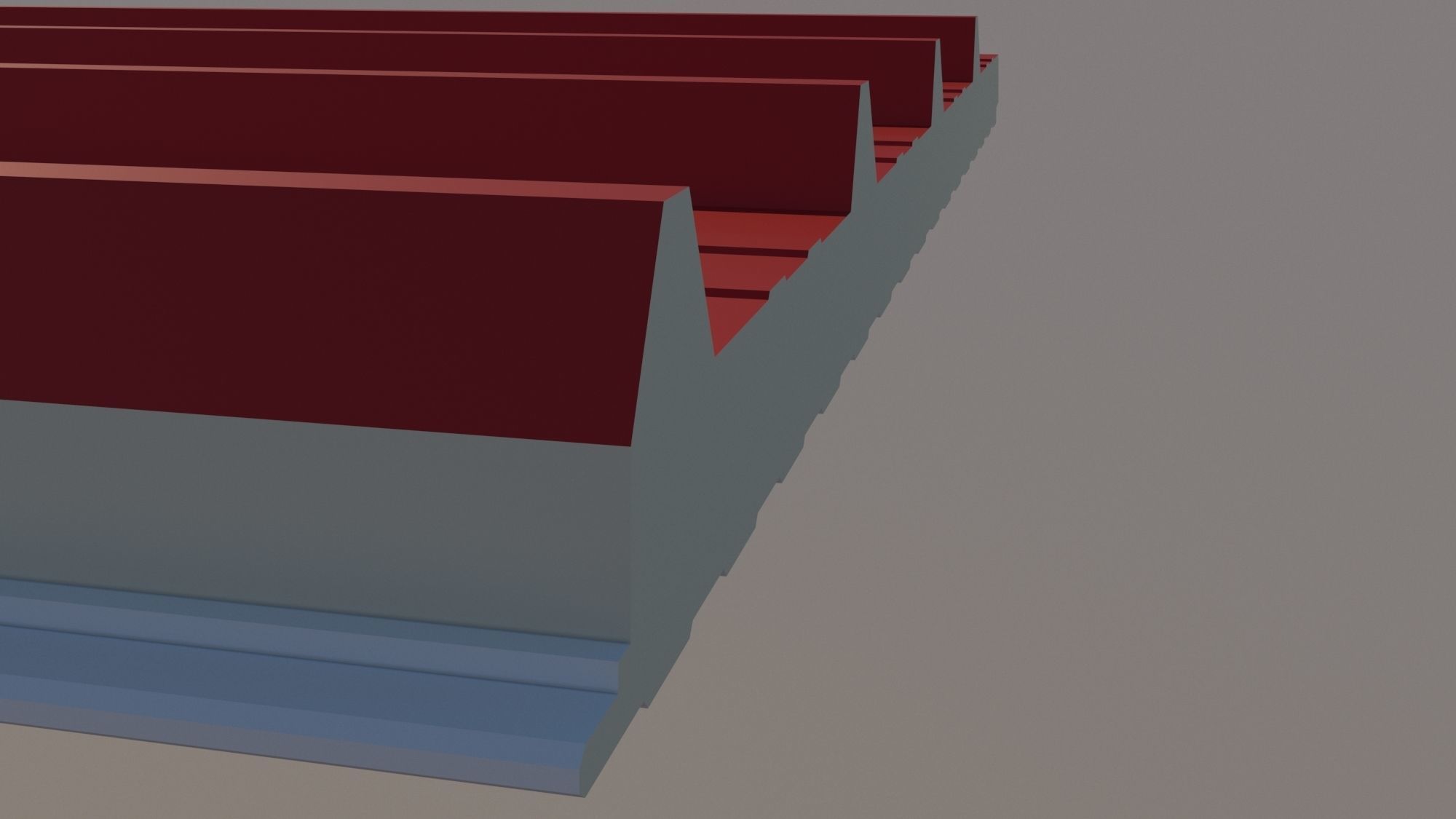 Polyurethane Sandwich Panel Free 3D model_1