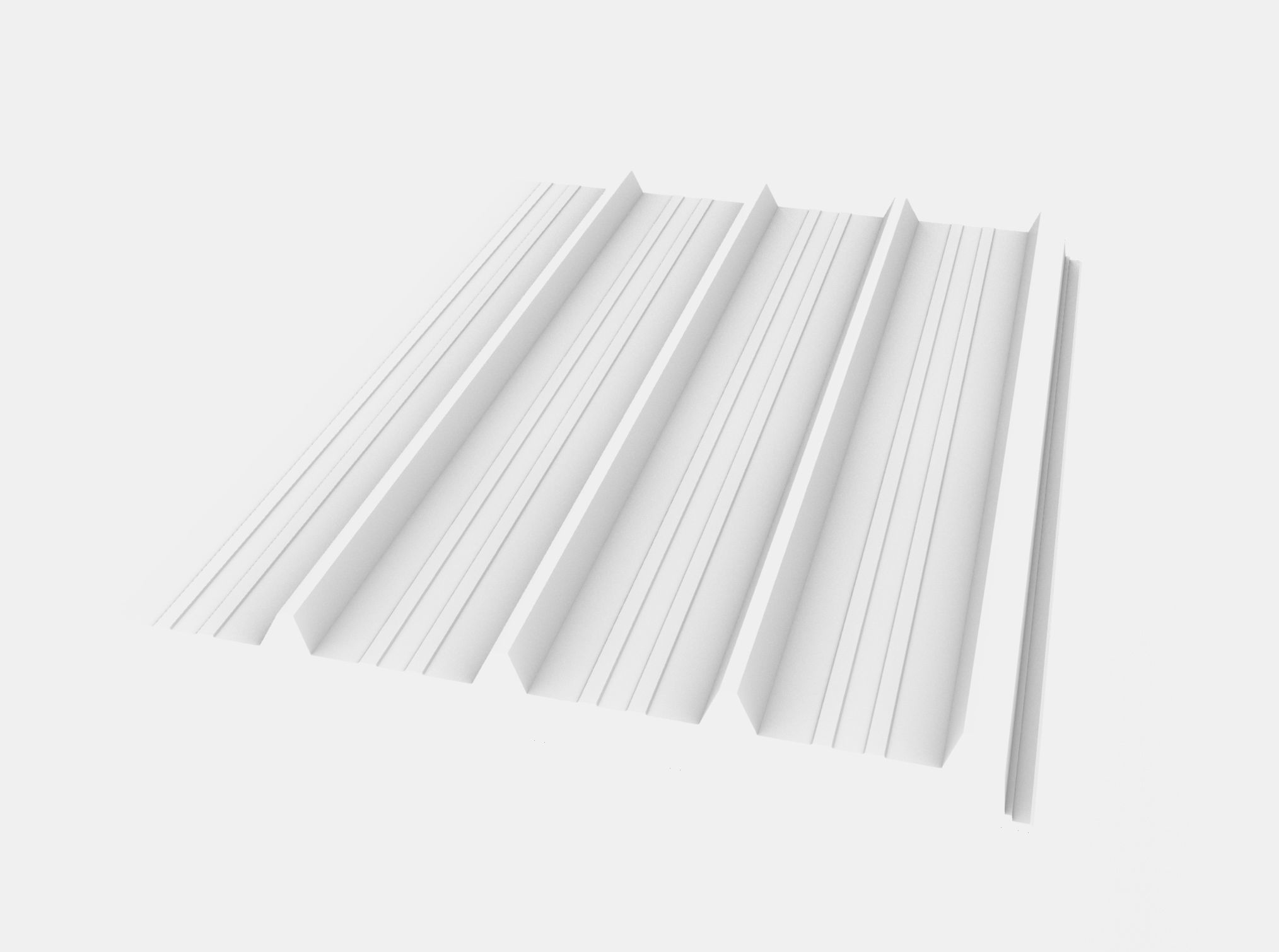 Polyurethane Sandwich Panel Free 3D model_6