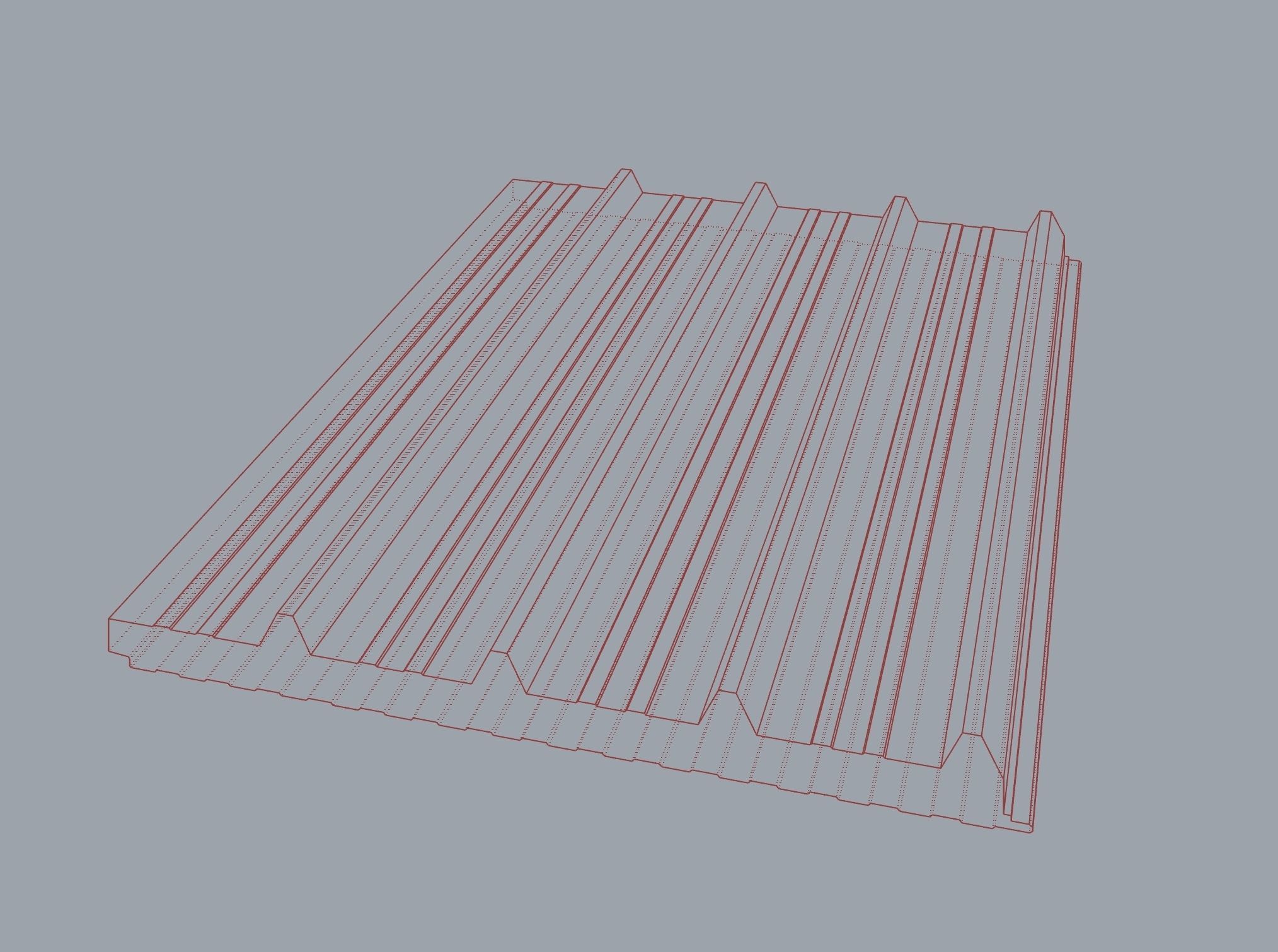 Polyurethane Sandwich Panel Free 3D model_5