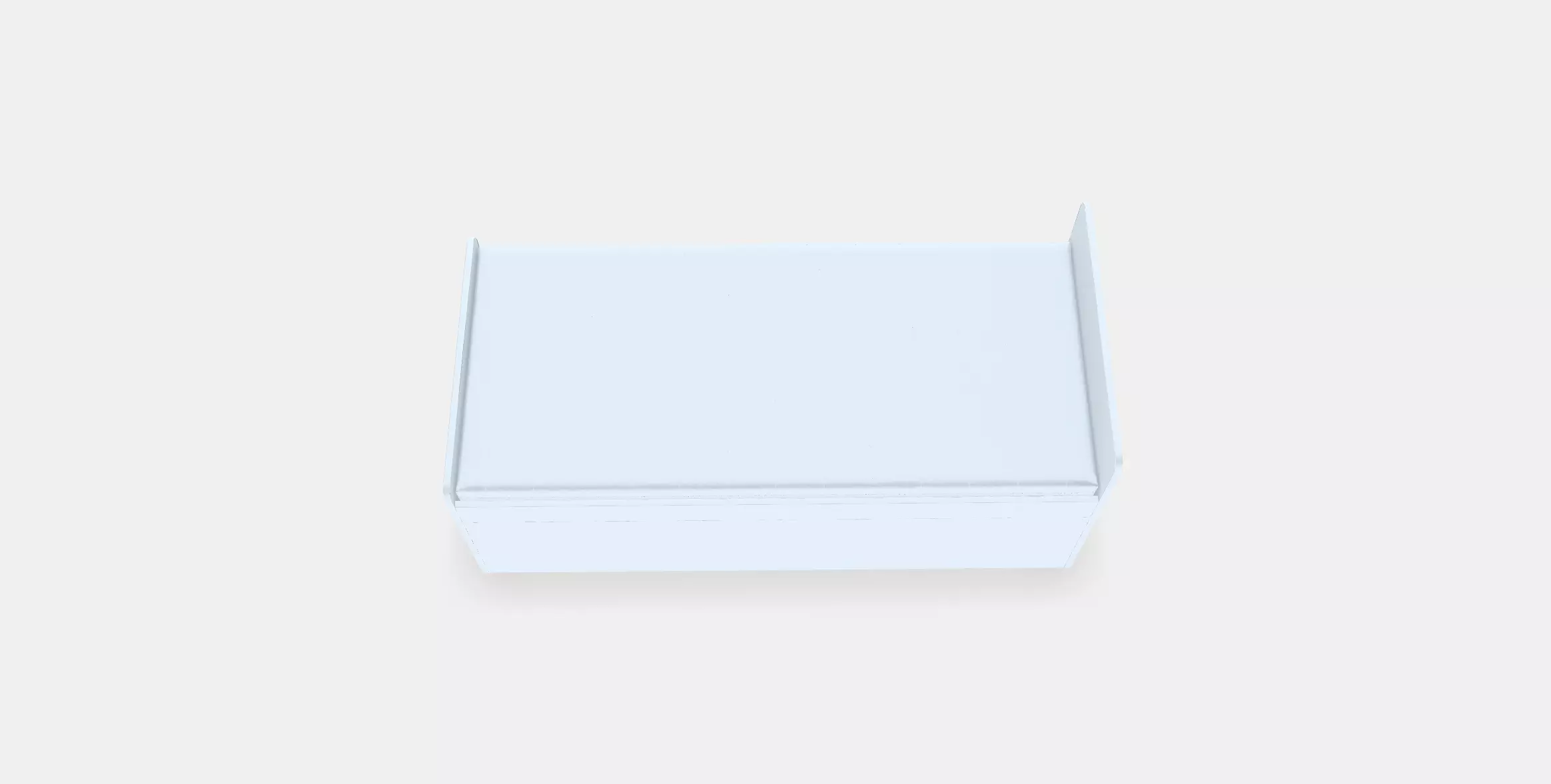 SLAKT Bed frame w storageslatted bedbase Low-poly 3D model_0