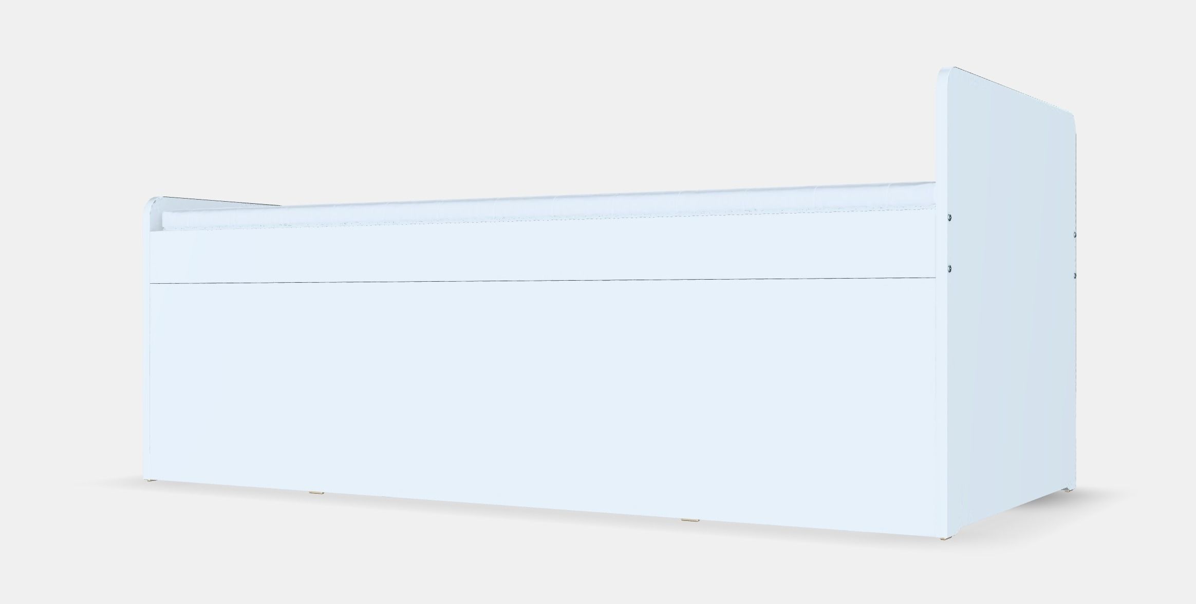 SLAKT Bed frame w storageslatted bedbase Low-poly 3D model_6