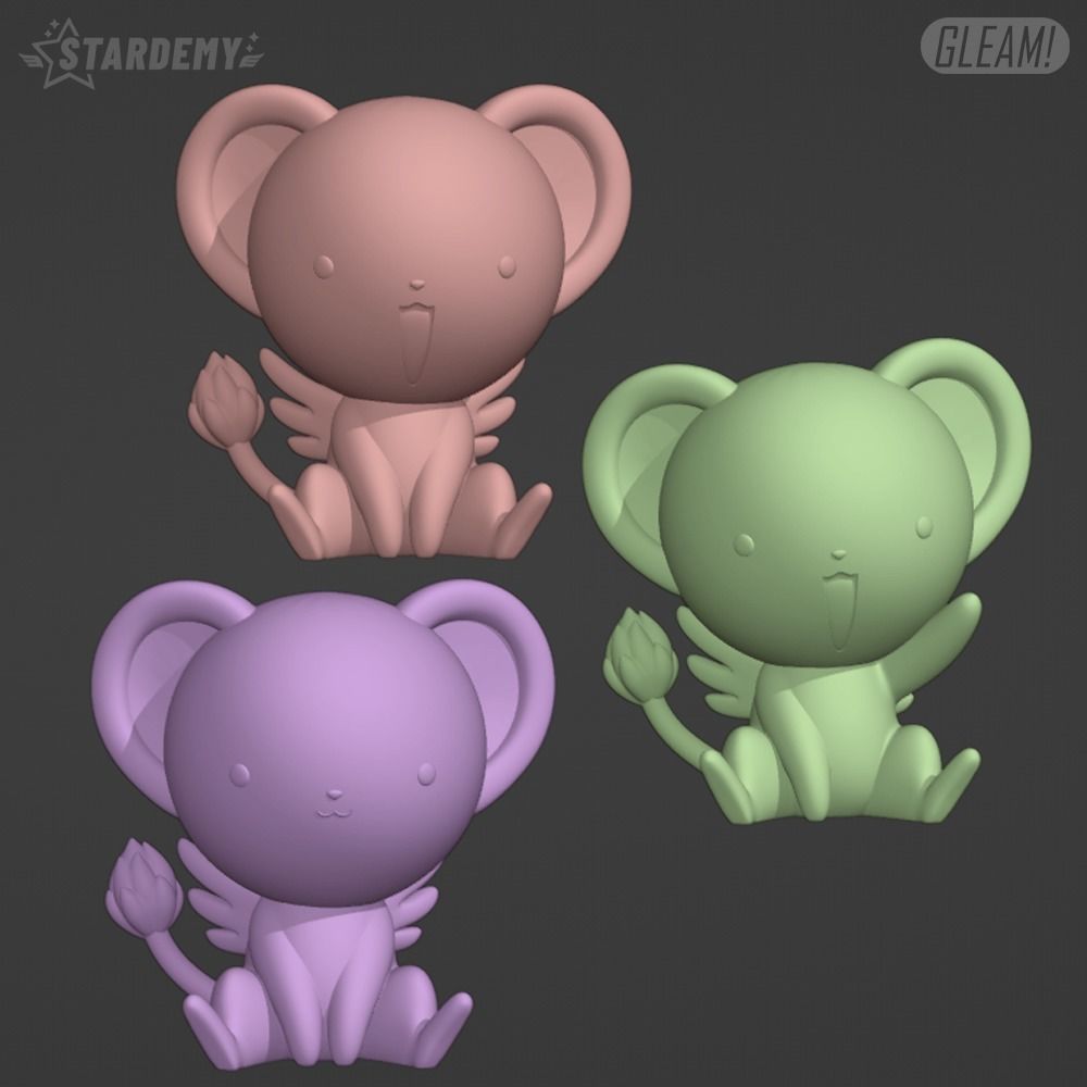 KERO CHIBI 3 MODELS FANART SAKURA CARD CAPTOR 3D print model_9