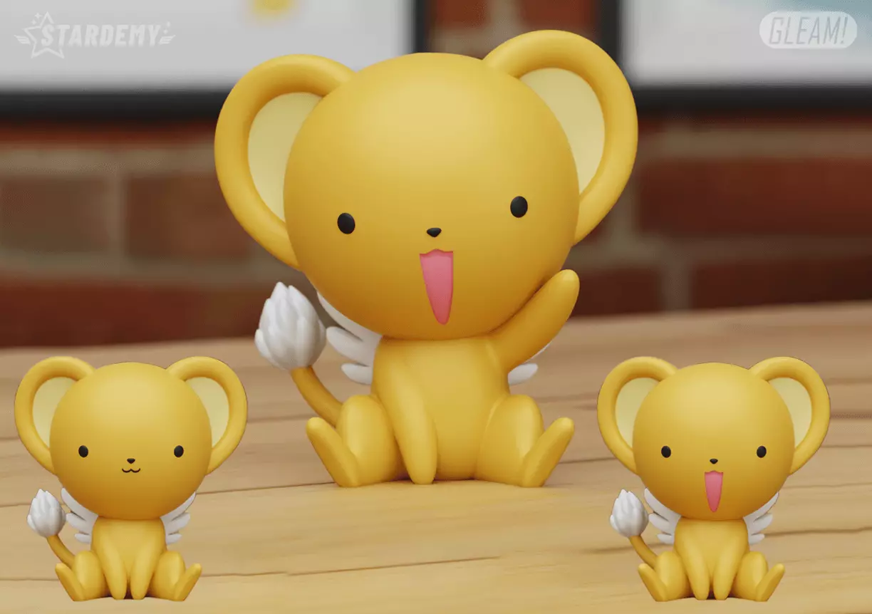 KERO CHIBI 3 MODELS FANART SAKURA CARD CAPTOR 3D print model_0