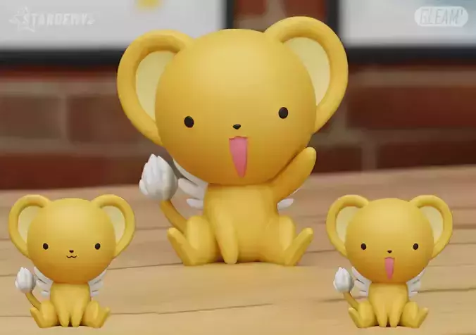 KERO CHIBI 3 MODELS FANART SAKURA CARD CAPTOR 3D print model