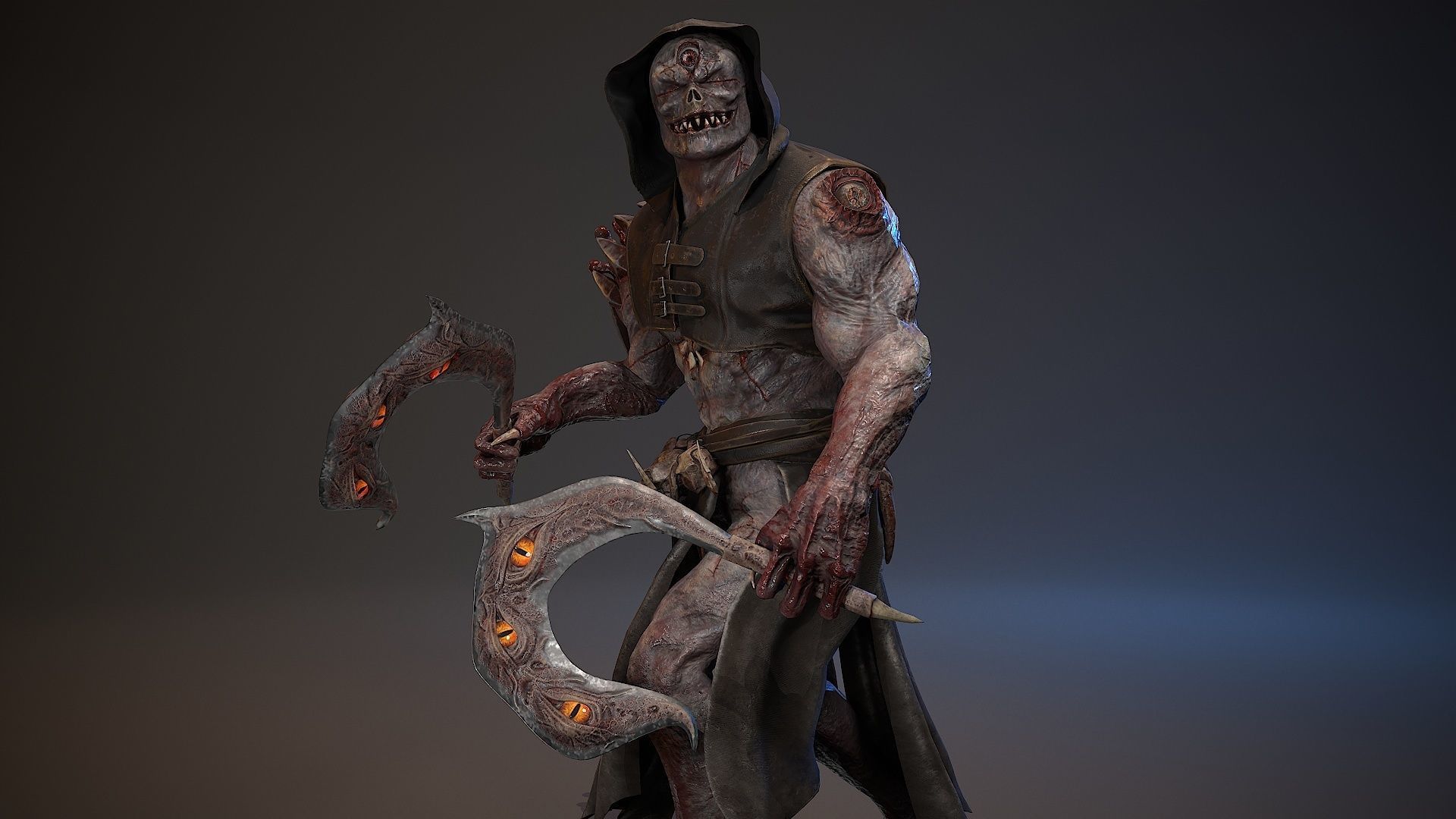 Mutant Monster 9 Low-poly 3D model_10