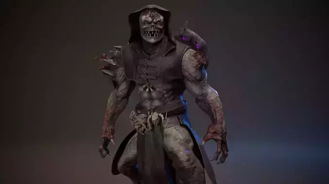 Mutant Monster 9 Low-poly 3D model