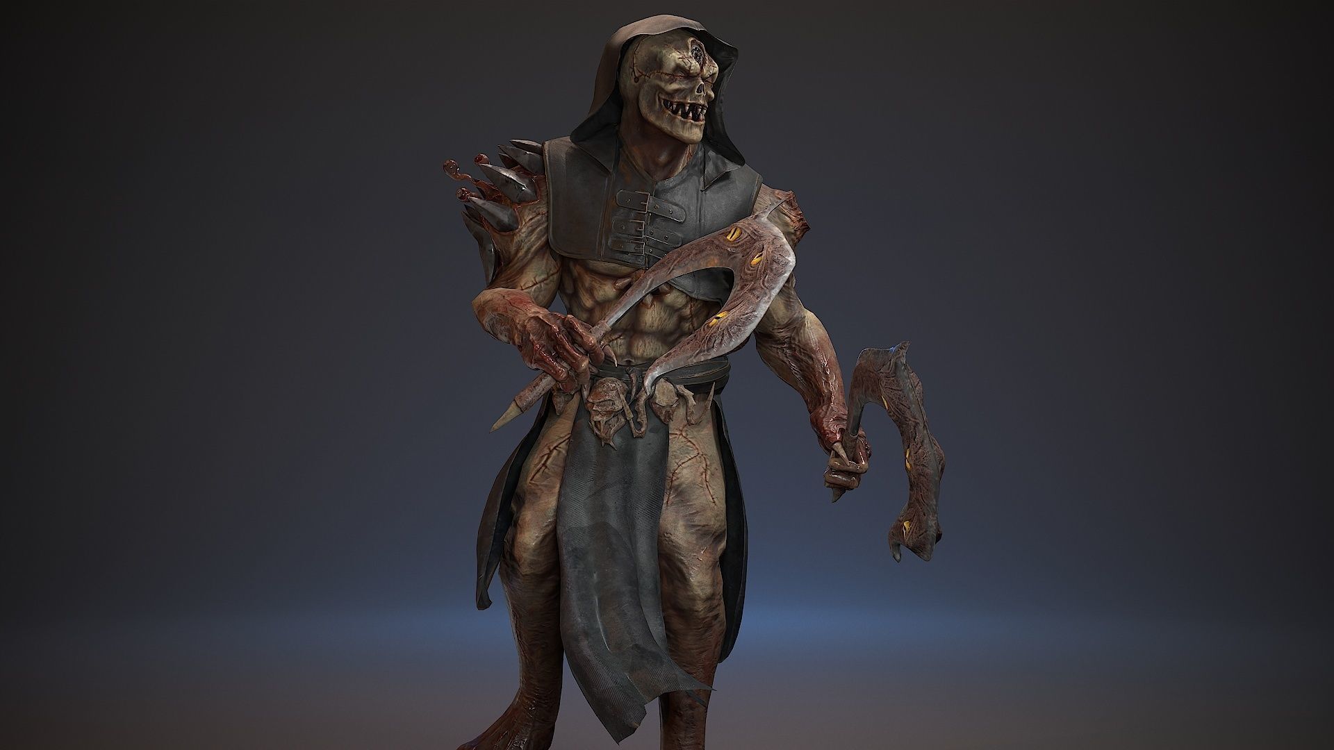 Mutant Monster 9 Low-poly 3D model_13