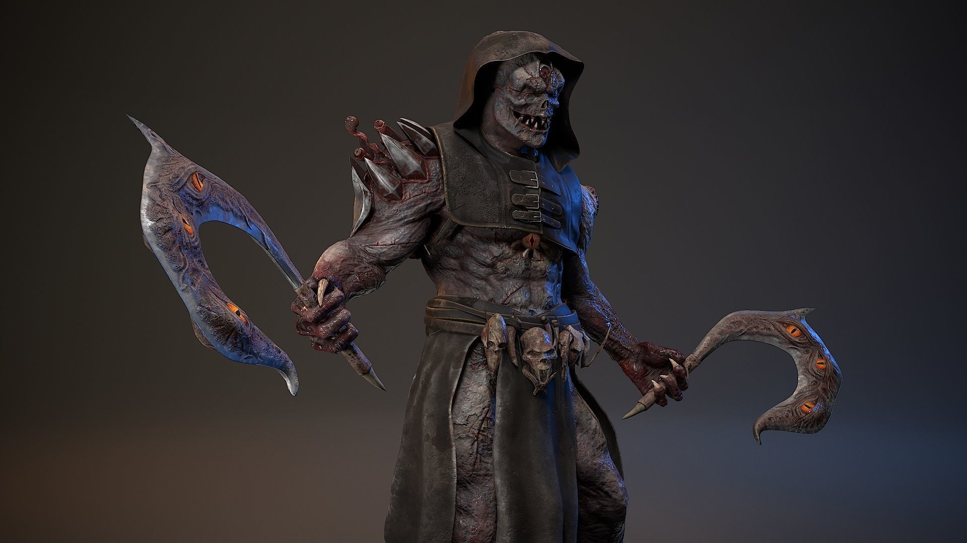 Mutant Monster 9 Low-poly 3D model_11