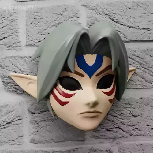 FIERCE DEITY ZELDA MASK WALL DECOR 3D print model