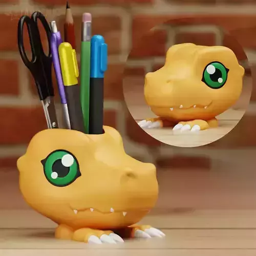 AGUMON DECOR PLANTER PEN HOLDER DIGIMON