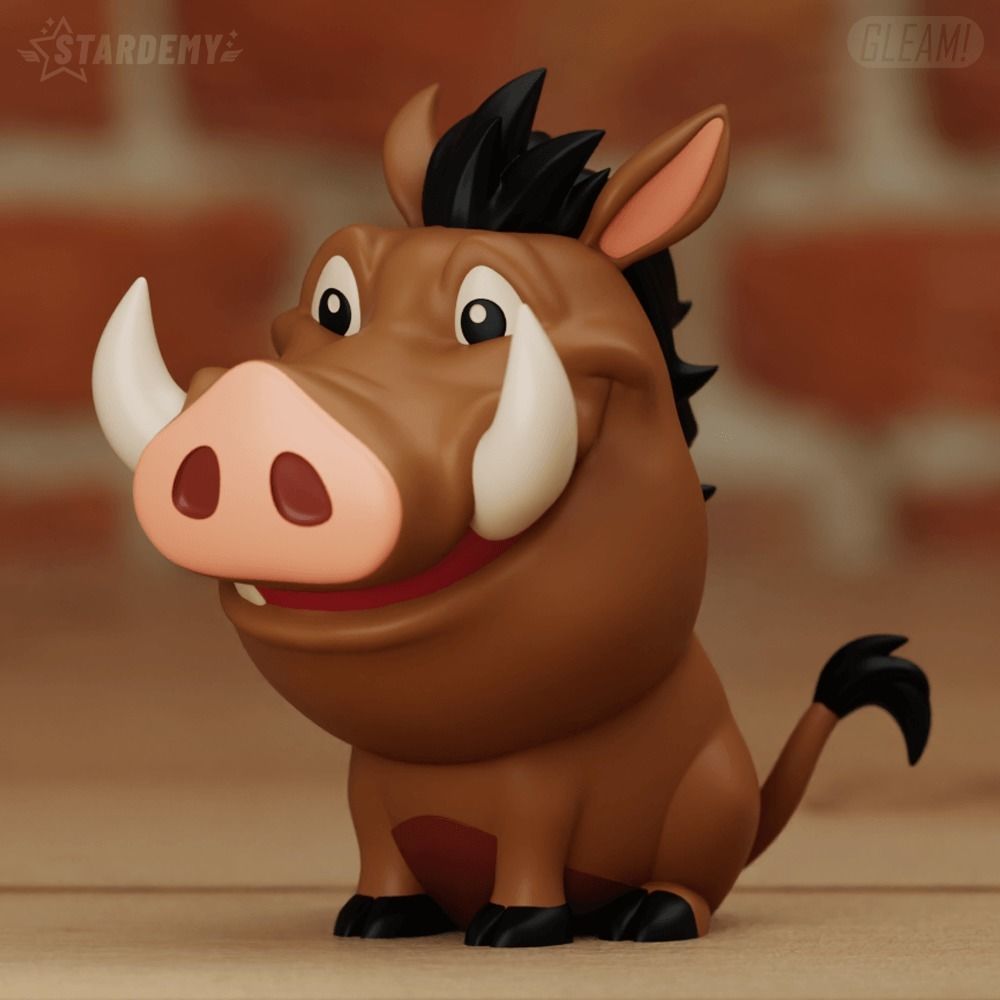 PUMBA CHIBI 2 MODELS LION KING FANART 3D print model_3