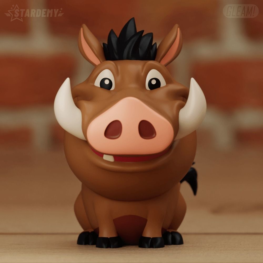 PUMBA CHIBI 2 MODELS LION KING FANART 3D print model_2